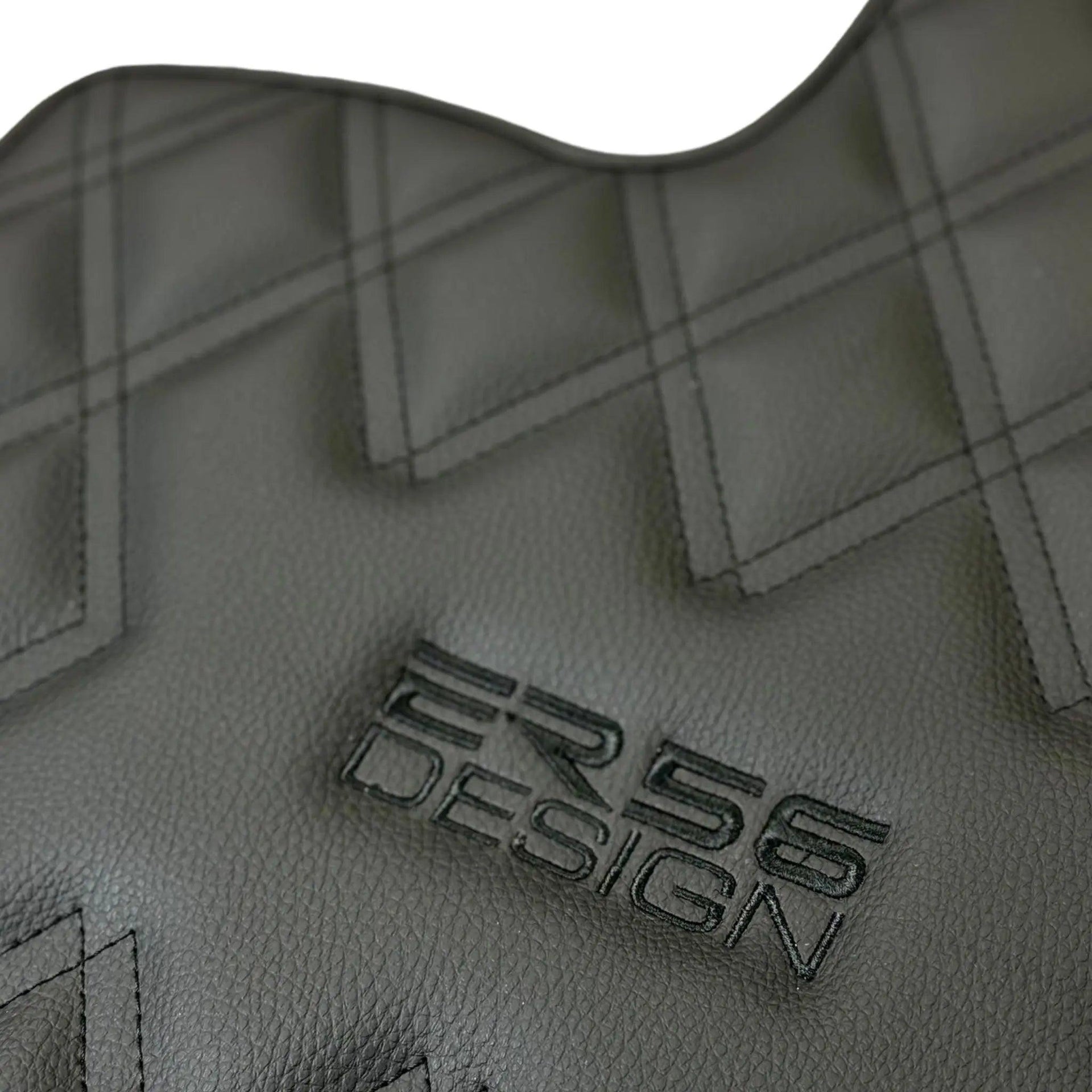 Black Floor Mats for Bentley Continental GT (2003–2011) with Leather | ER56 Design - AutoWin