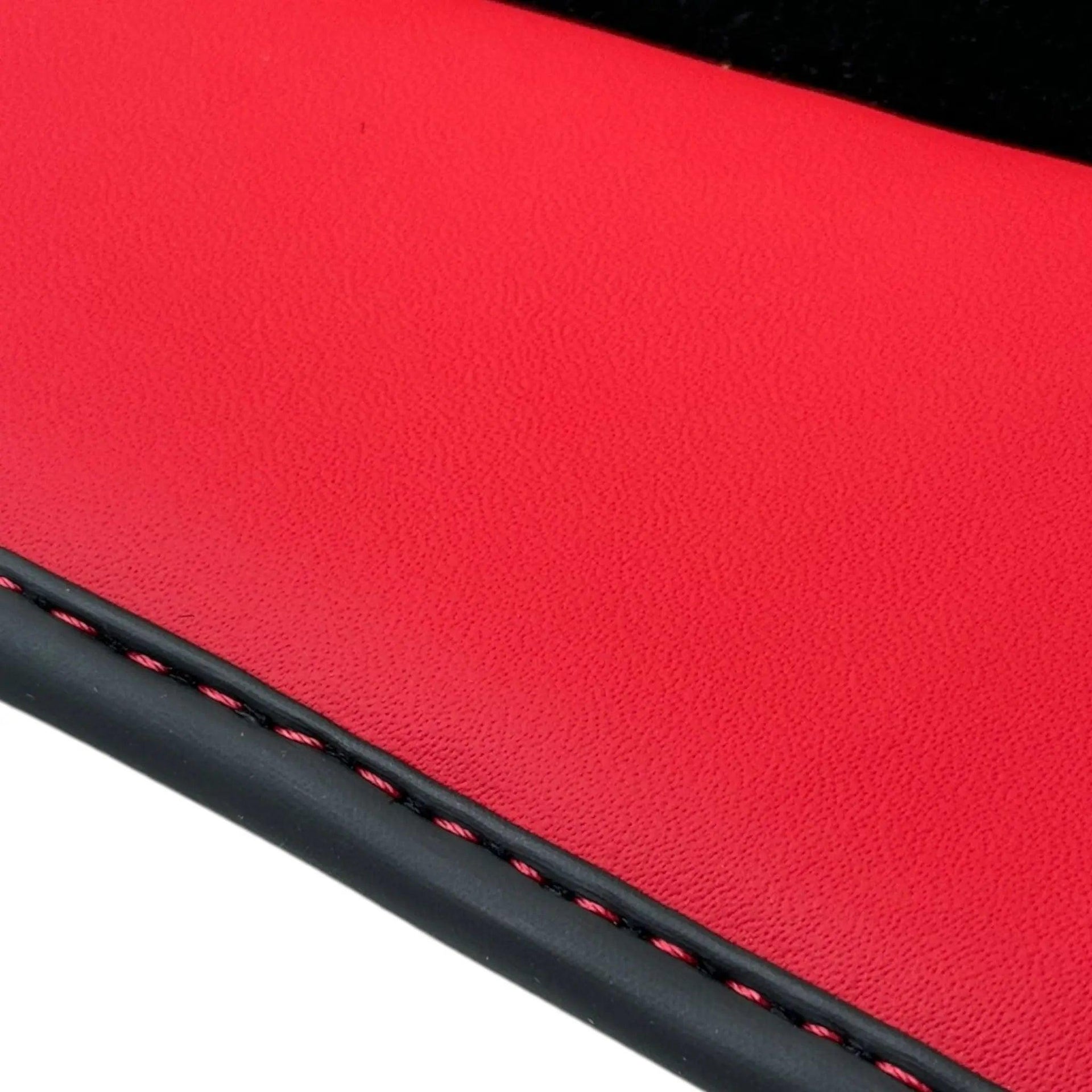 Black Floor Mats for Bentley Continental GT (2003–2011) with Red Leather | ER56 Design - AutoWin