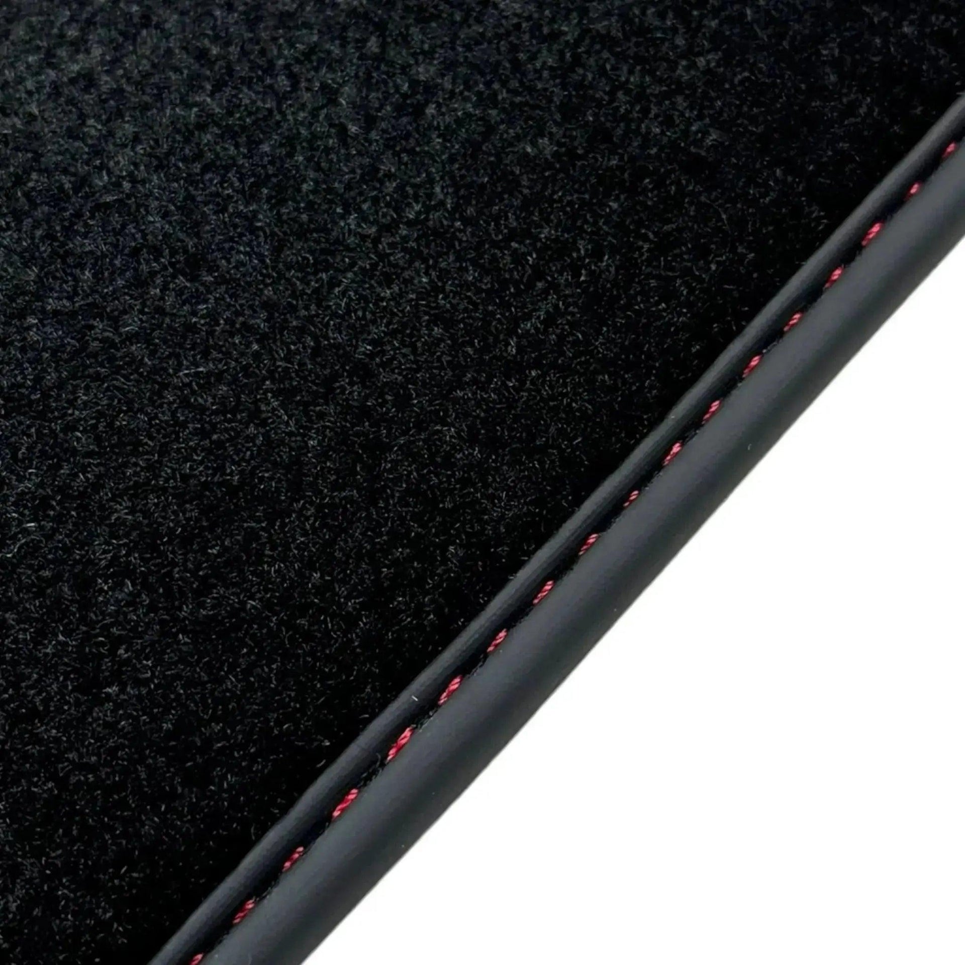 Black Floor Mats for Bentley Continental GTC (2018–2023) with Red Leather | ER56 Design - AutoWin