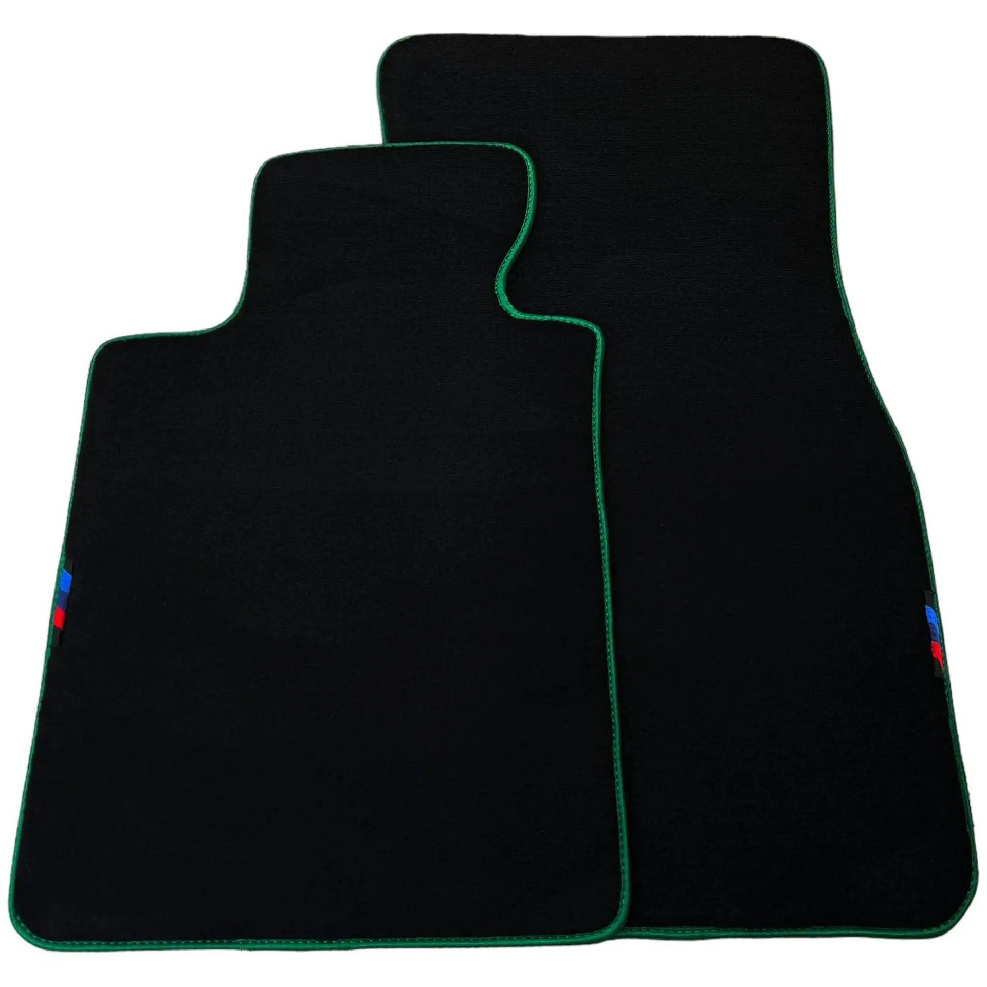 Black Floor Mats For BMW 4 Series F33 | Green Trim - AutoWin