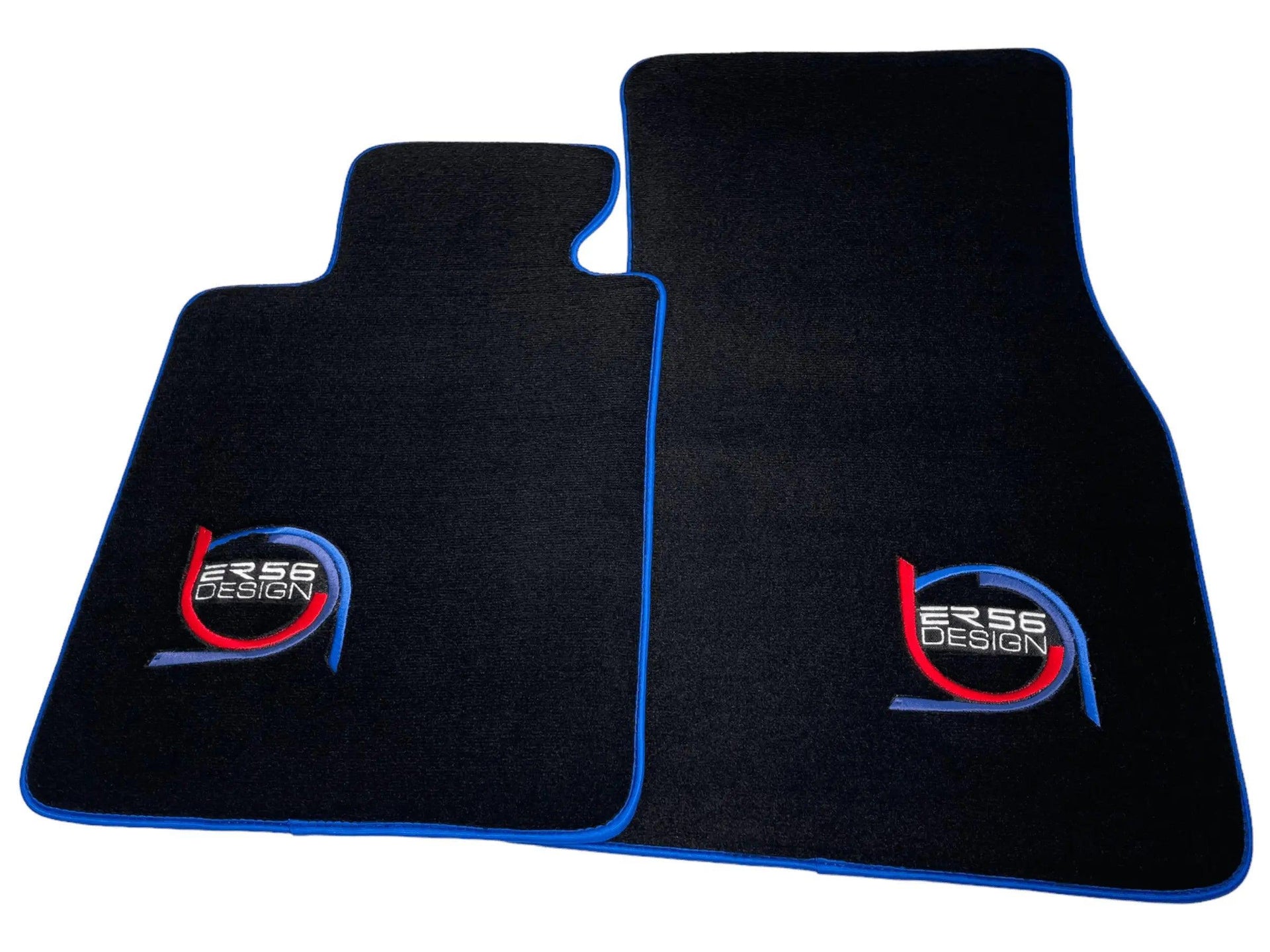 Black Floor Mats For BMW 4 Series G22 Coupe ER56 Design Limited Edition Blue Trim - AutoWin