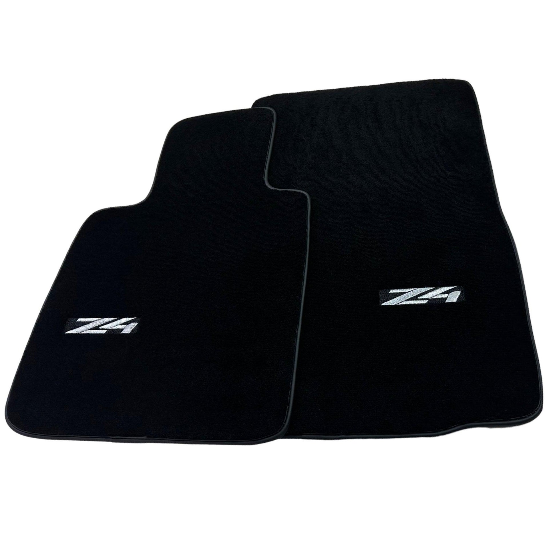 Black Floor Mats For BMW Z4 Series E85 Convertible (2003-2008) - AutoWin