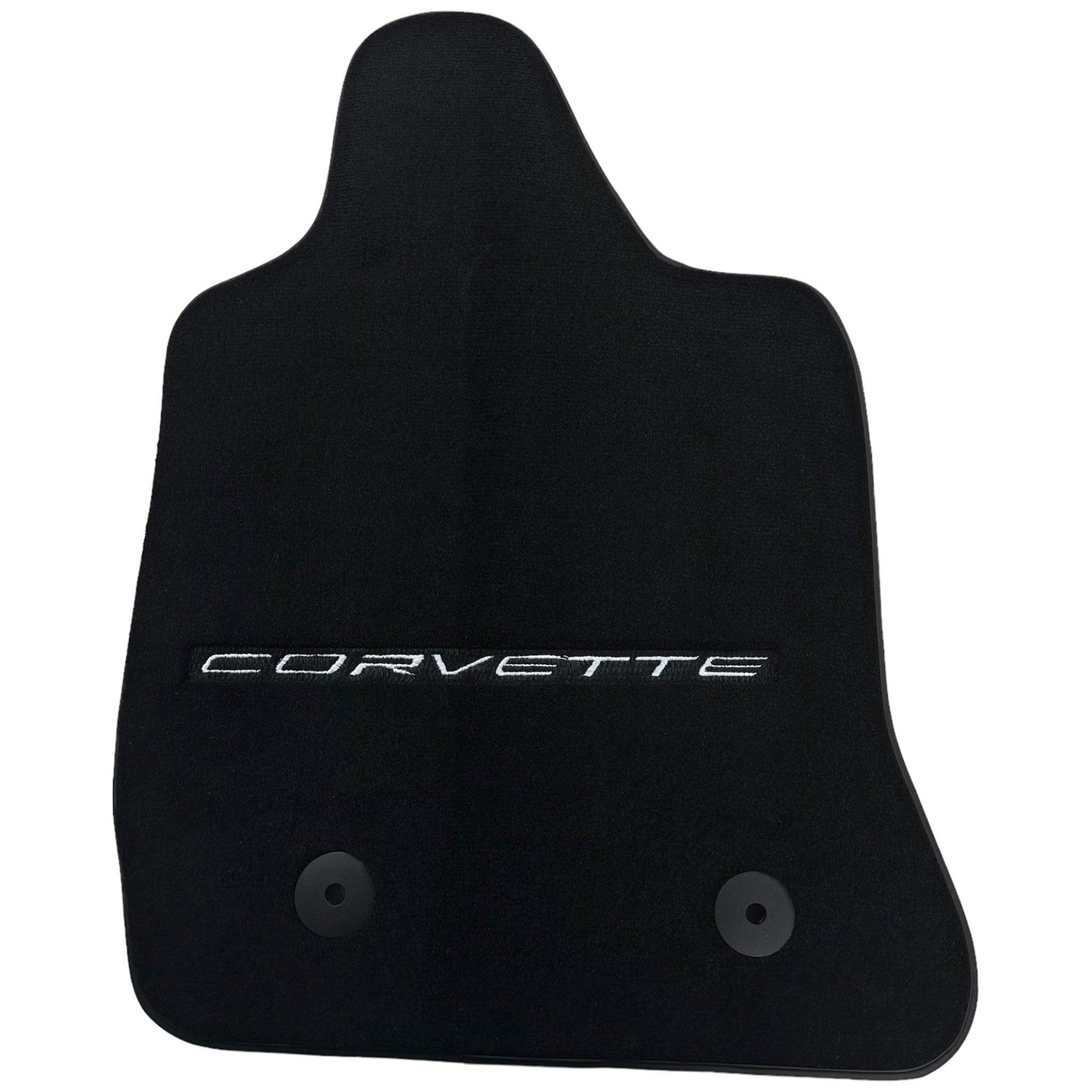 Black Floor Mats For Chevrolet Corvette C7 (2014-2019) - AutoWin