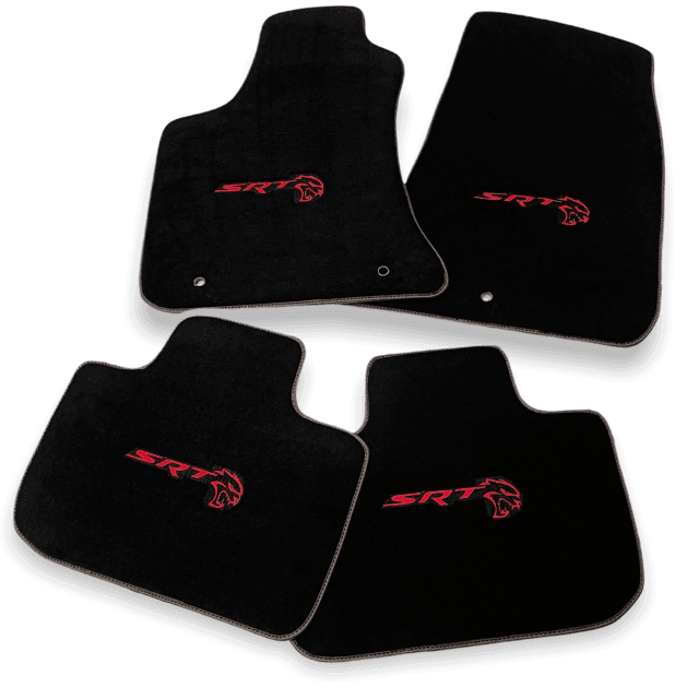 Black Floor Mats For Dodge Charger SRT 2015-2024 - AutoWin