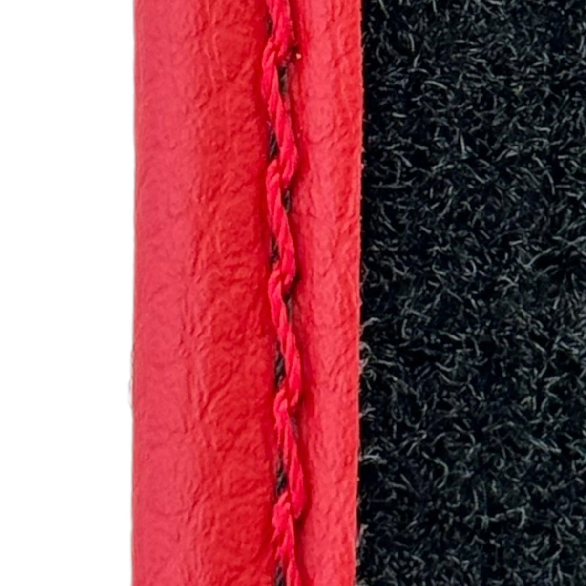 Black Floor Mats for Ferrari 296 GTS (2022-2027) with Carbon Fiber | Red Trim - AutoWin