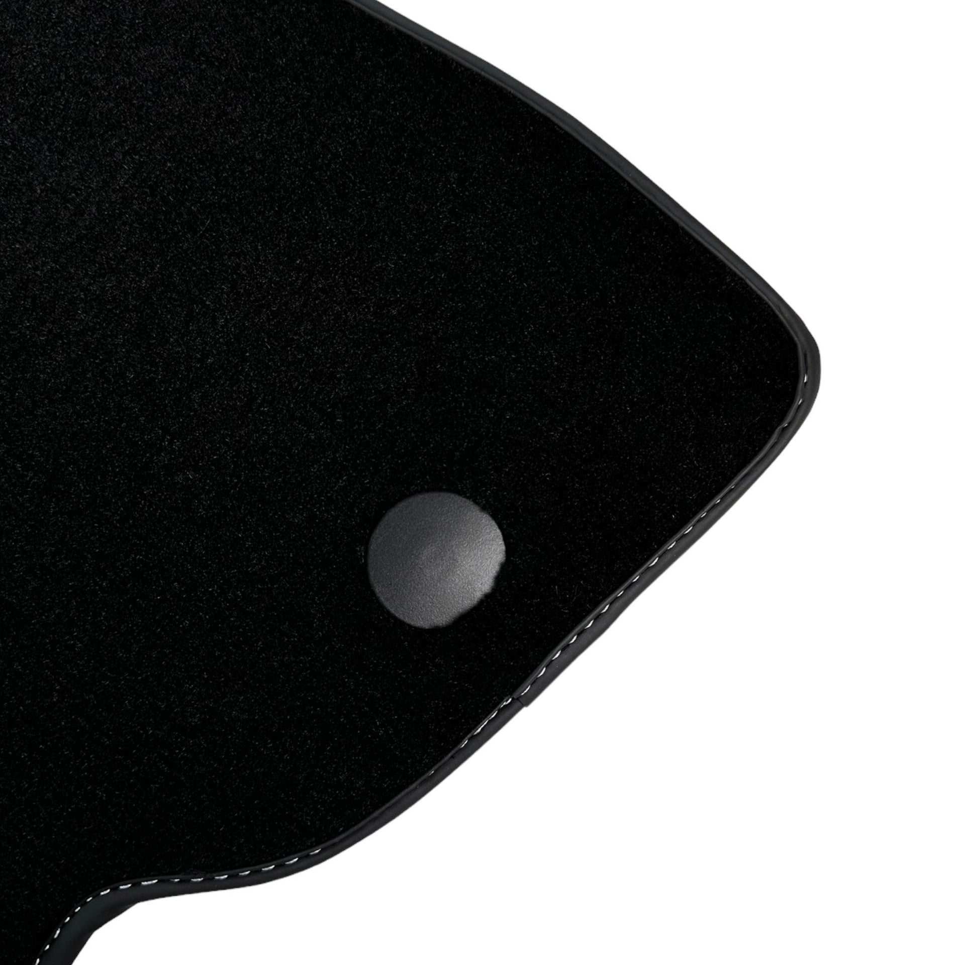 Black Floor Mats for Ferrari 812 GTS (2019-2023) with Red Alcantara Leather - AutoWin