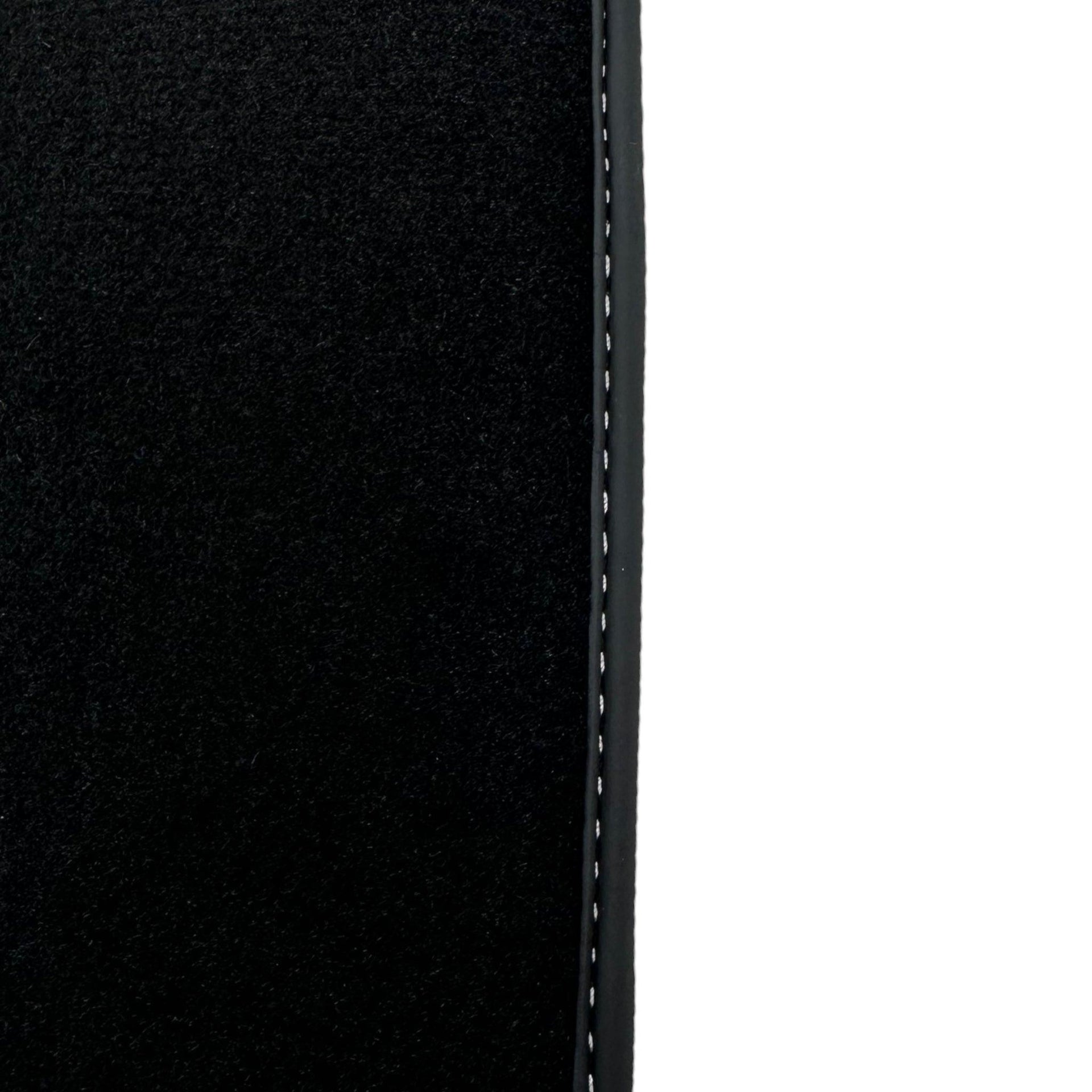 Black Floor Mats for Ferrari F12 Berlinetta (2012-2022) with Leather - AutoWin