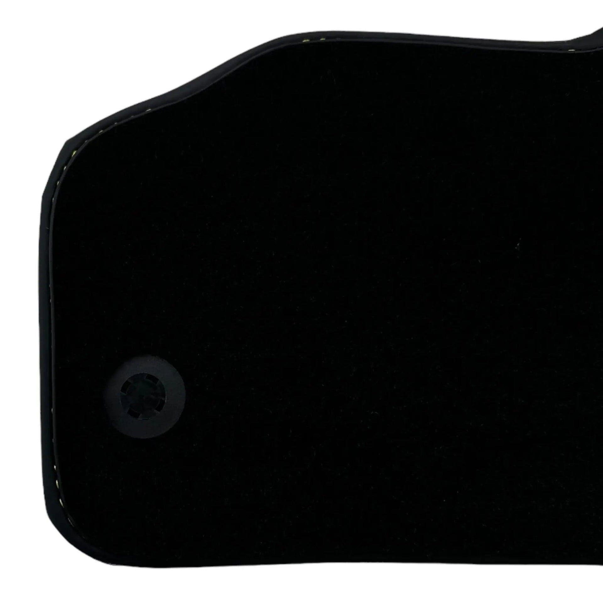 Black Floor Mats for Lamborghini Gallardo With Yellow Alcantara Leather - AutoWin