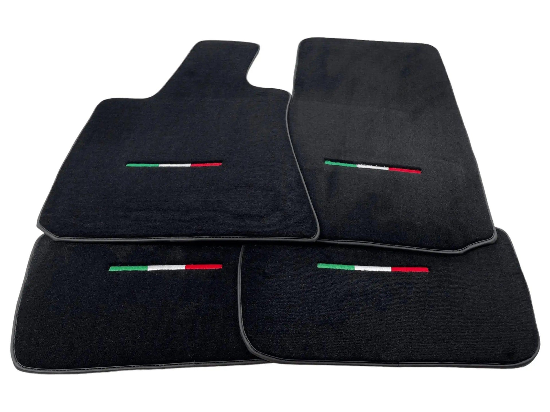 Black Floor Mats For Maserati Coupé (2001-2007) Italy Edition - AutoWin