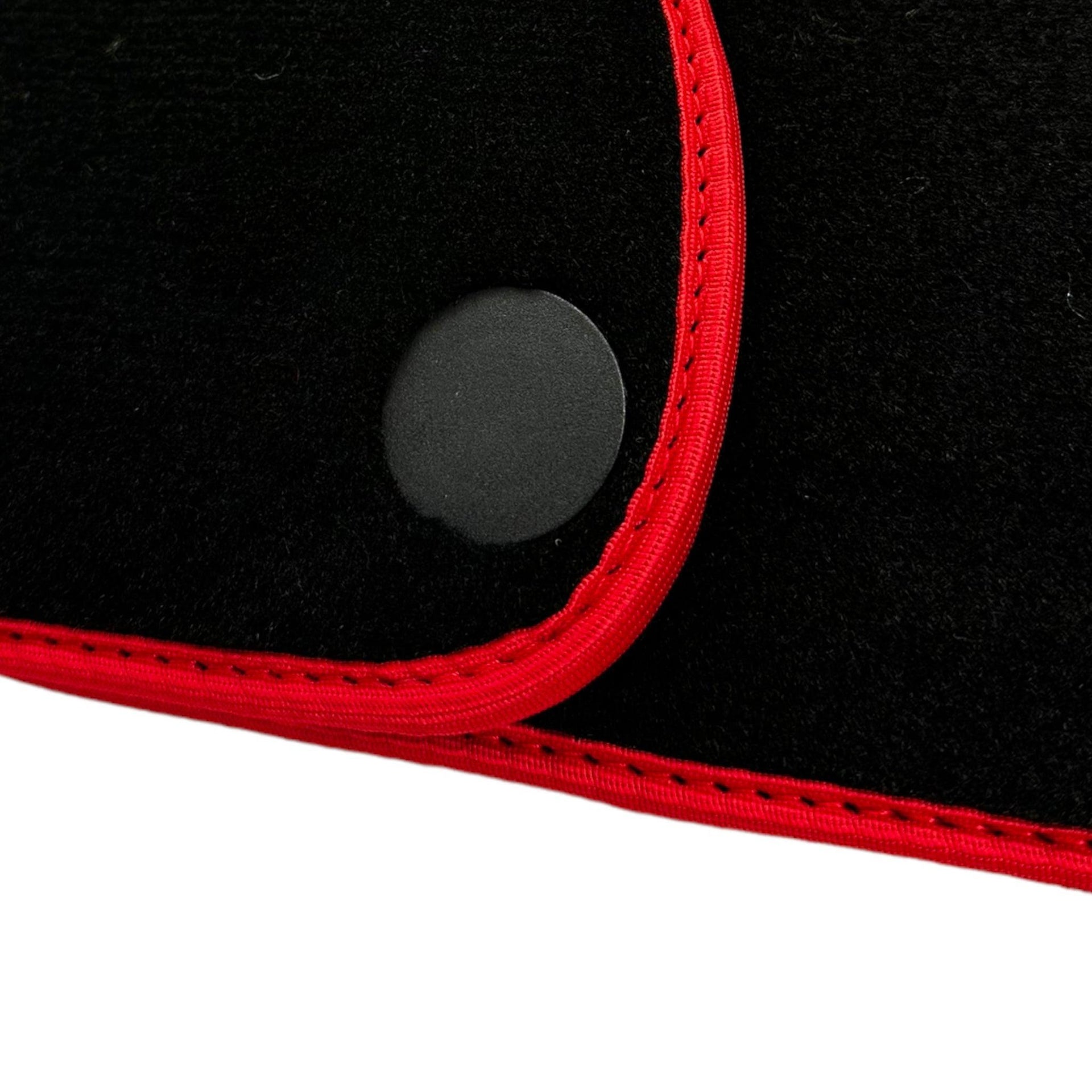 Black Floor Mats for McLaren 600 LT (2018-2020) With Red Trim - AutoWin