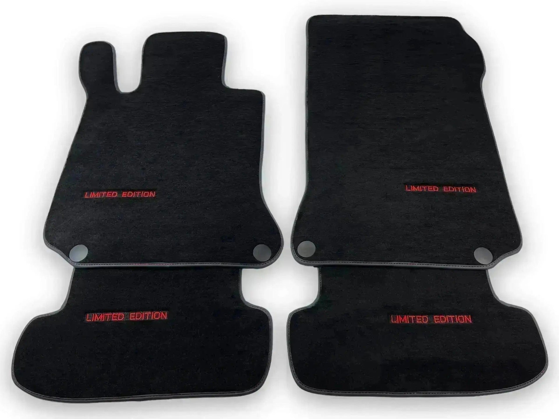 Black Floor Mats For Mercedes Benz GLS-Class X166 (2016-2019) | Limited Edition - AutoWin
