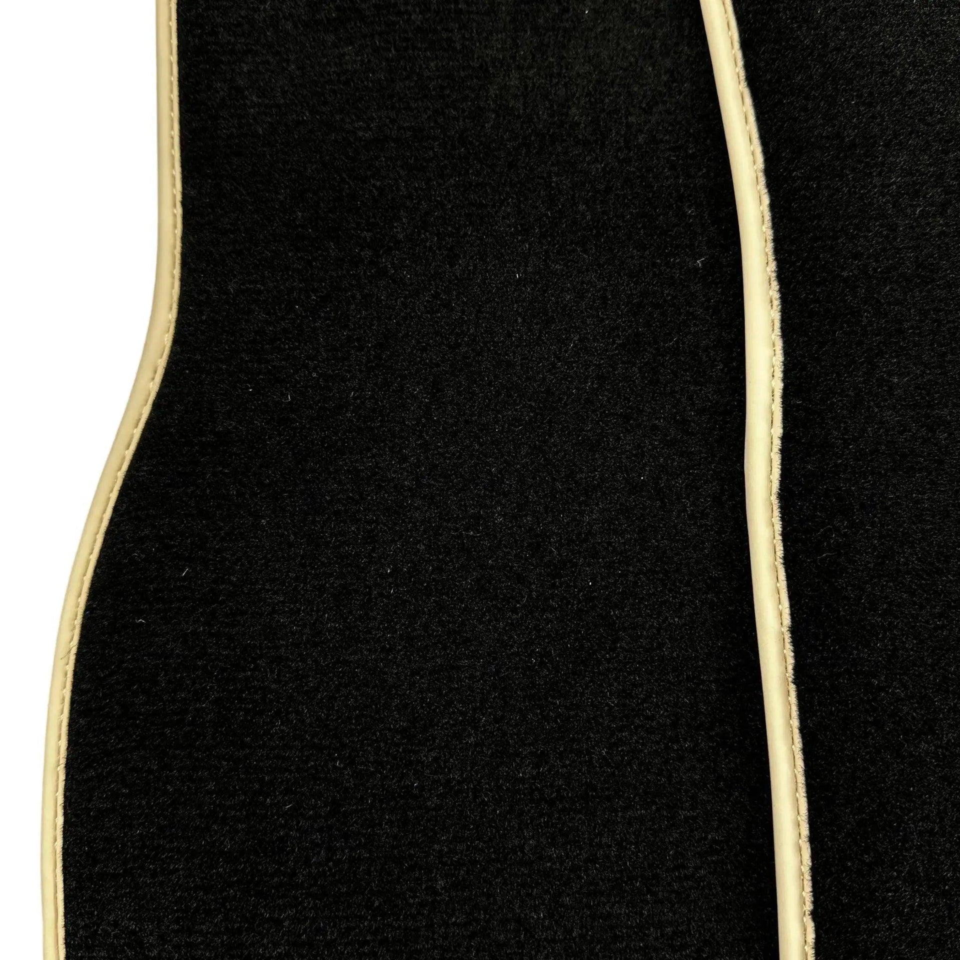 Black Floor Mats For Mercedes-Benz SLK-Class R170 (1996-1998) Beige Trim - AutoWin