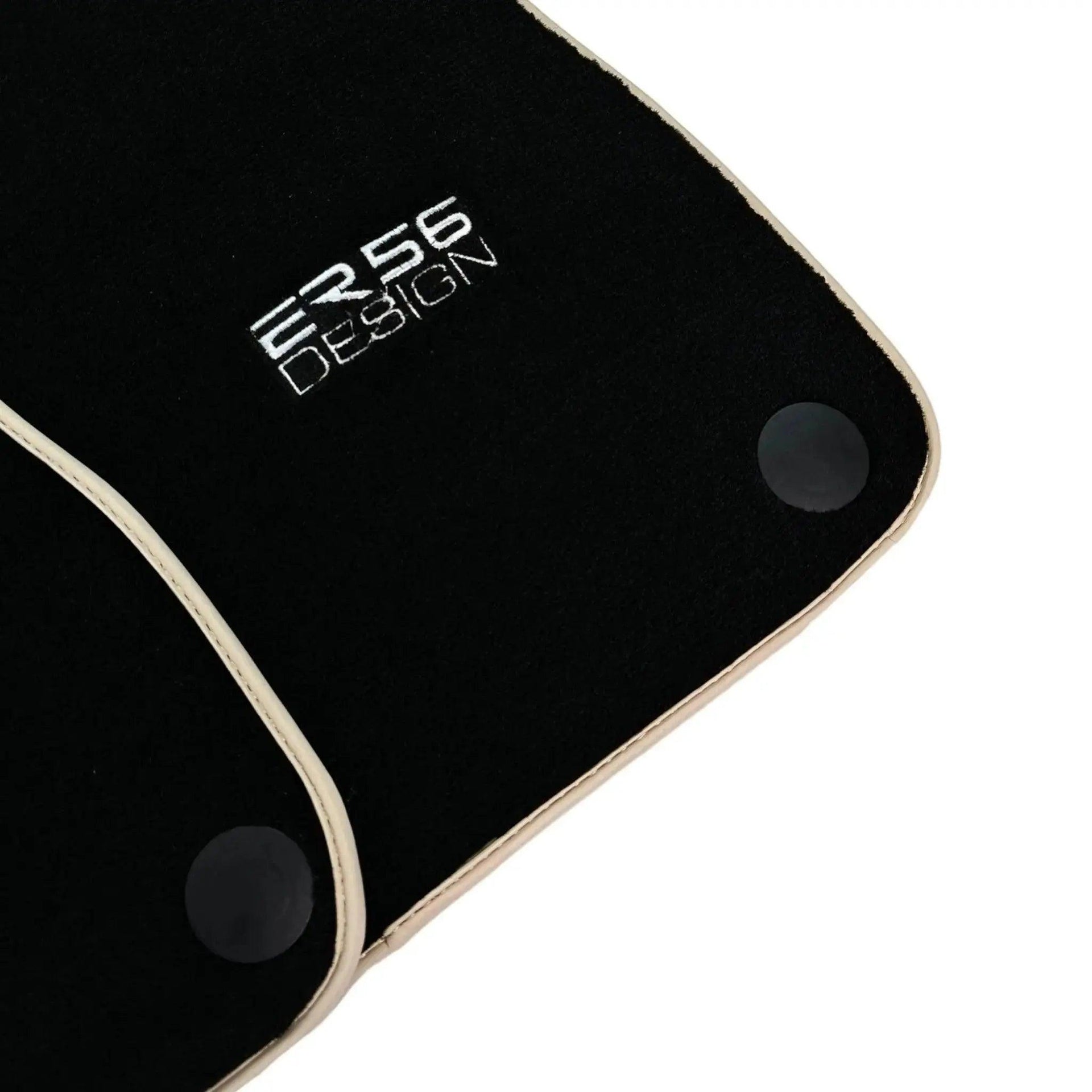 Black Floor Mats For Mercedes-Benz SLK-Class R170 (2000-2004) ER56 Design - AutoWin