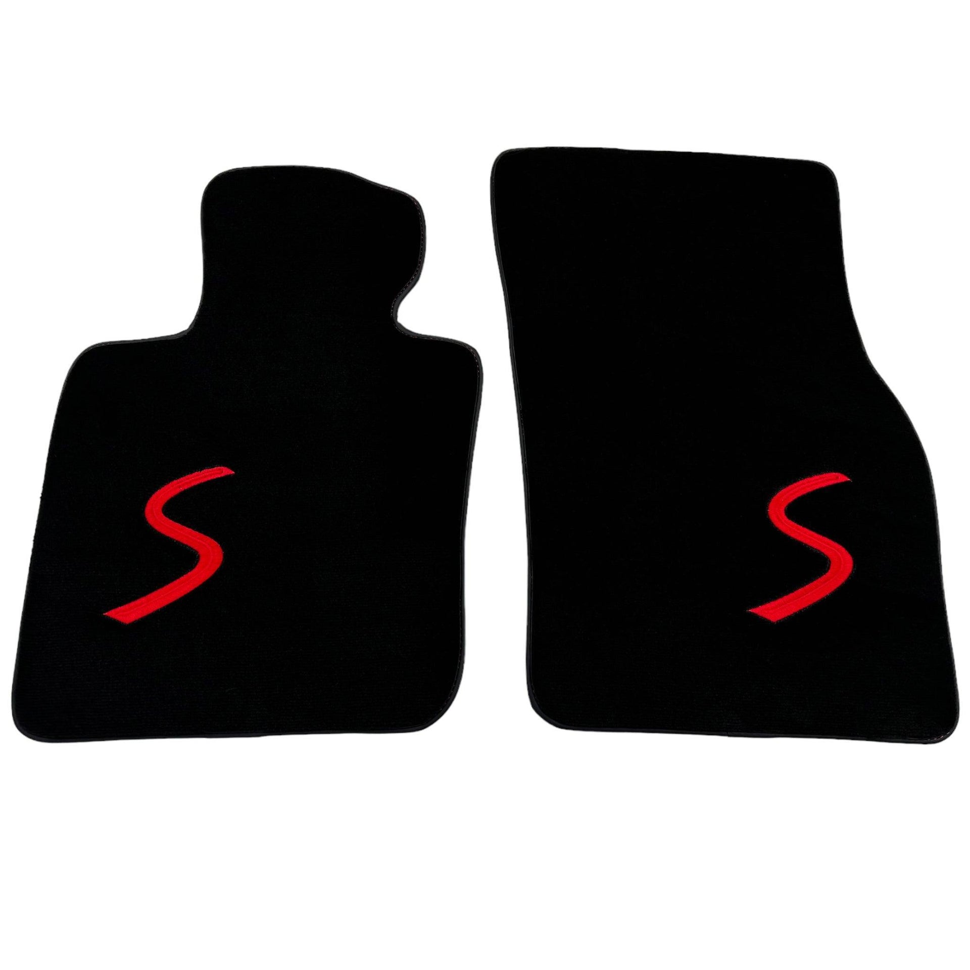 Black Floor Mats for Mini Cooper / One Electric (2020-2023) - AutoWin