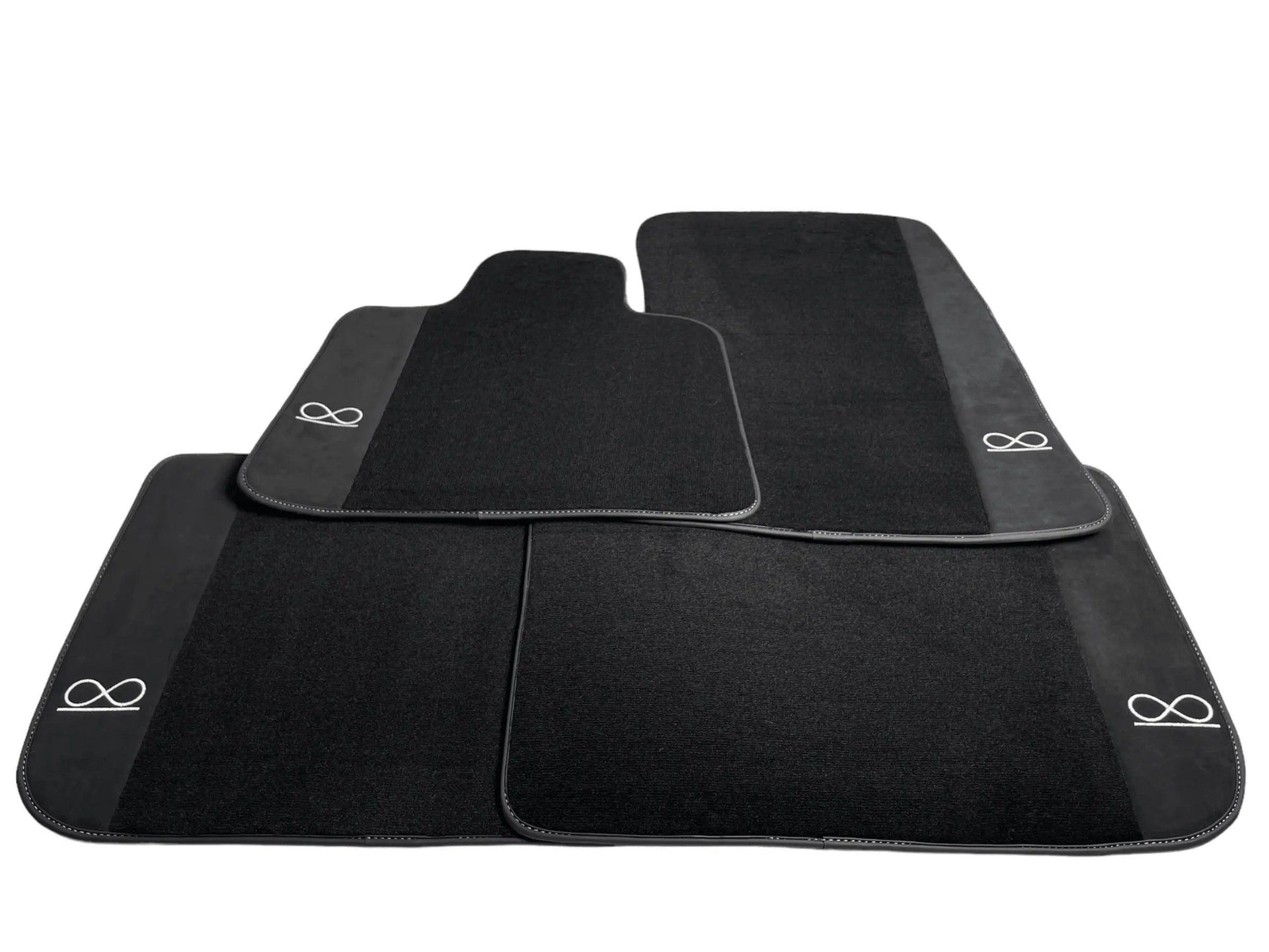 Black Floor Mats For Rolls Royce Black Badge Cullinan - AutoWin