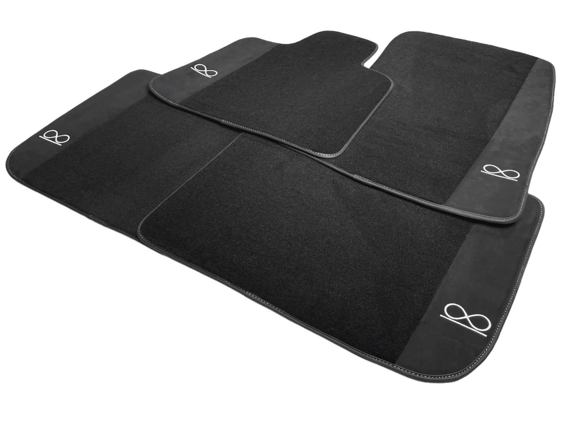 Black Floor Mats For Rolls Royce Black Badge Cullinan - AutoWin