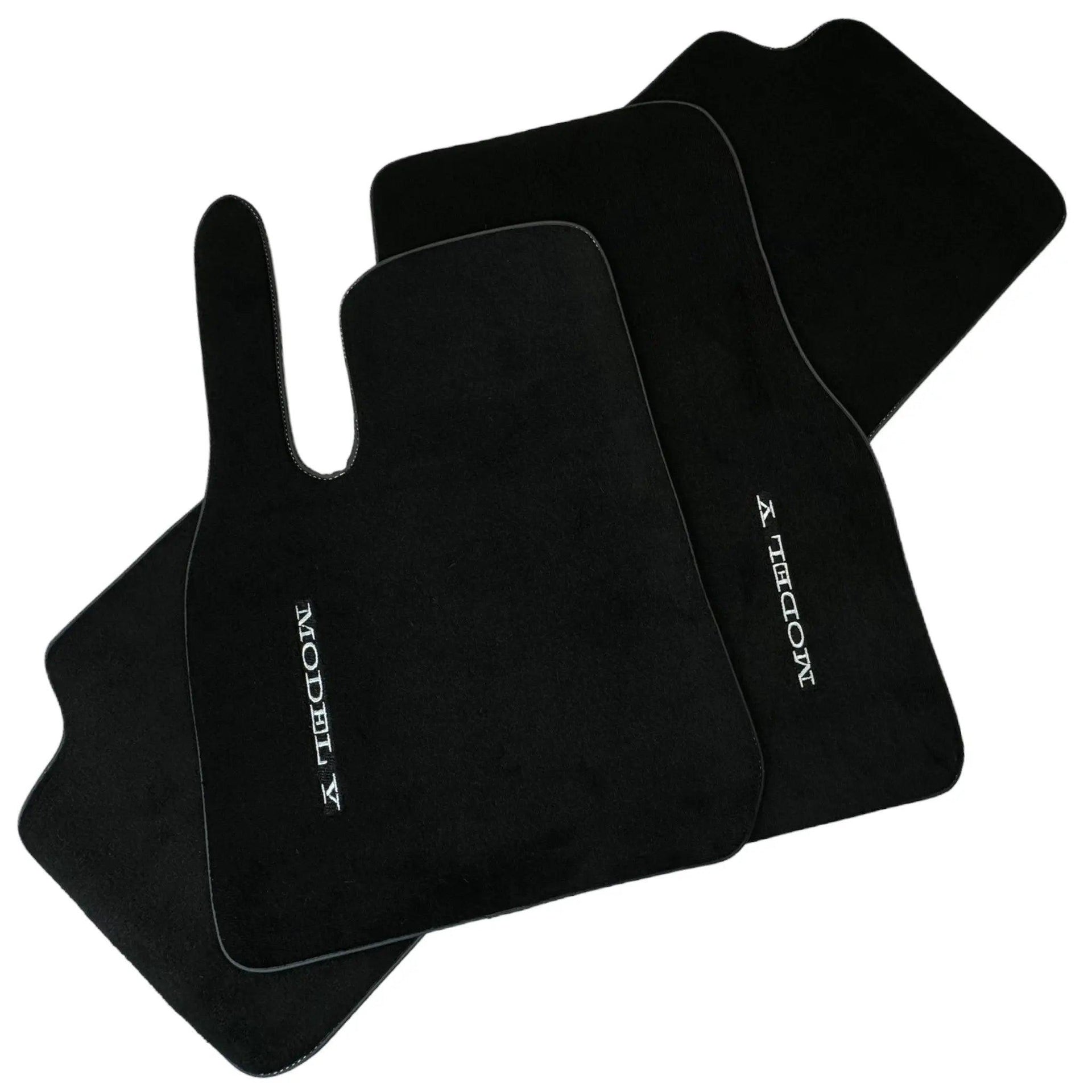 Black Floor Mats For Tesla Model Y (2020-2023) - AutoWin
