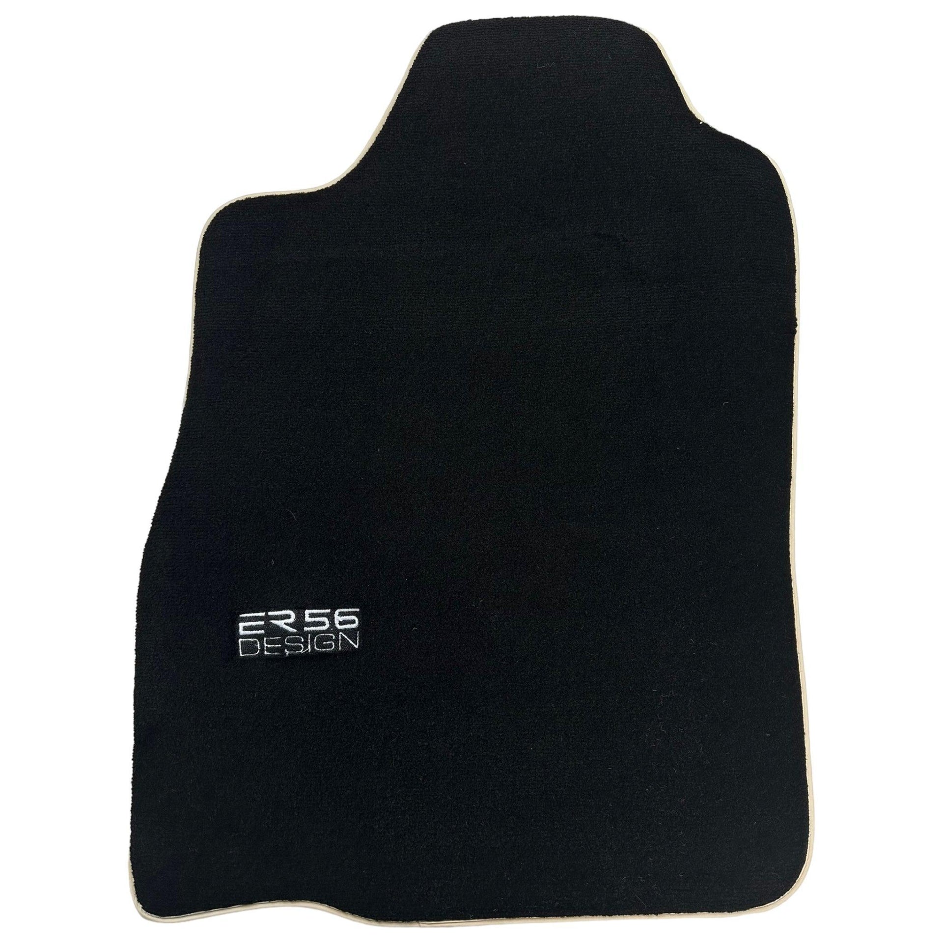 Black Floor Mats For Toyota Land Cruiser 90 (1997-2003) Beige Trim | ER56 Design - AutoWin