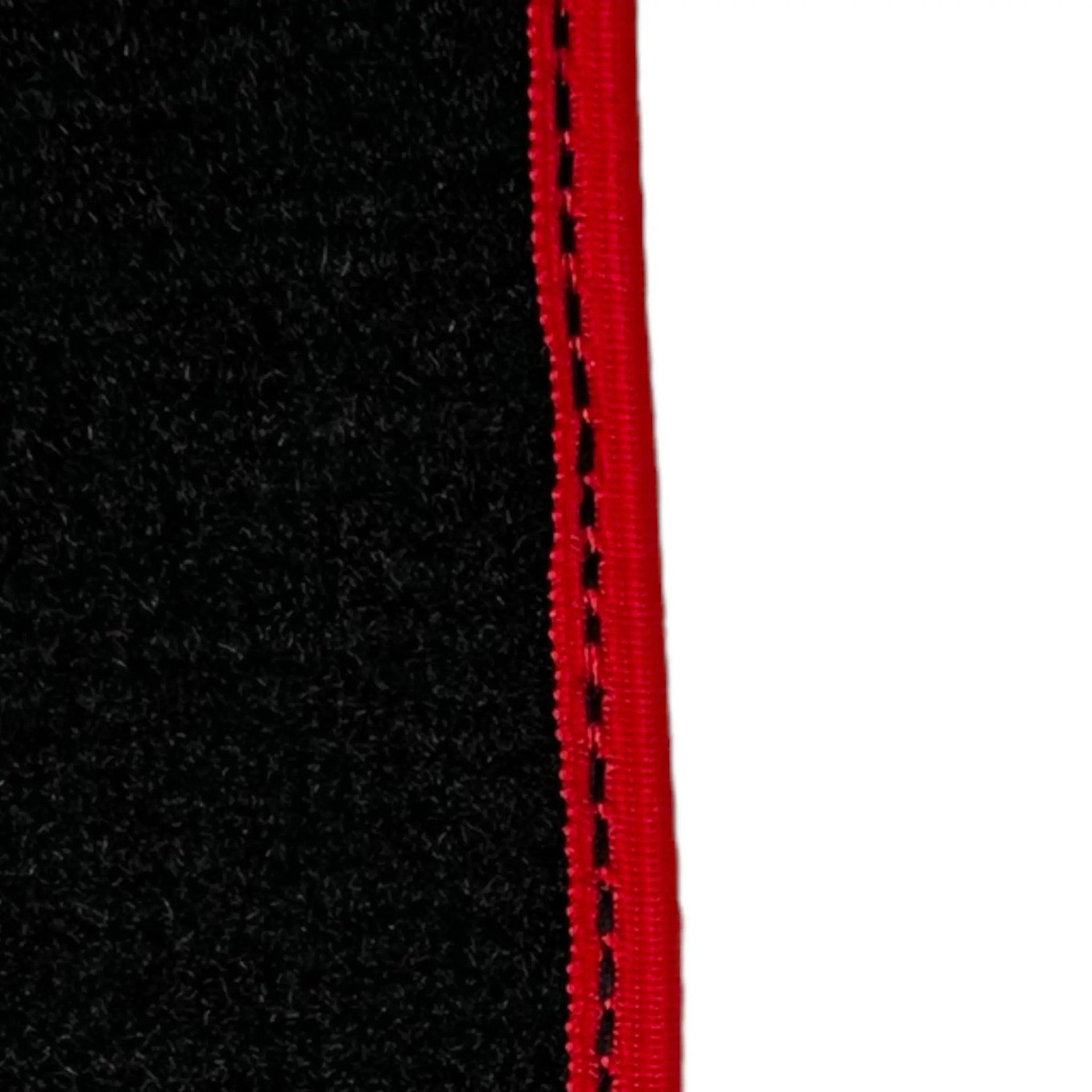 Black Floor Mats for Toyota Prius (2016-2021) ER56 Design with Red Trim - AutoWin