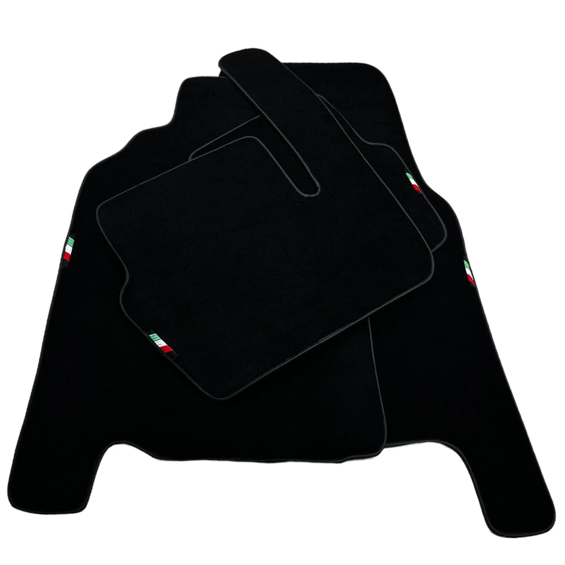 Black Floor Mats Set with Trunk Mat For Ferrari 456 (1992-2003) Italian Edition - AutoWin