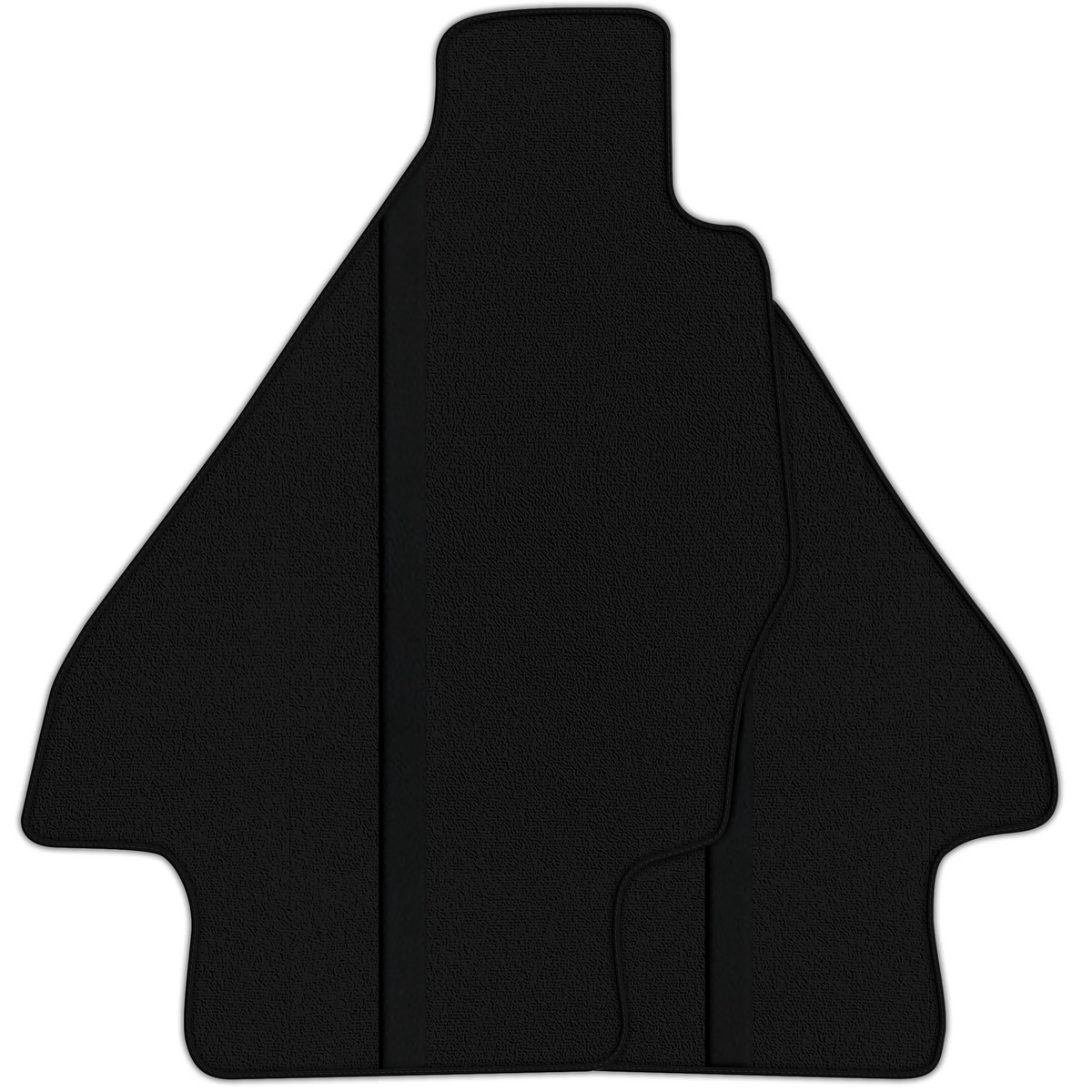 Black Floor Mats with Leather Line for Ferrari Dino GT4 (1973-1979) - Various Colors