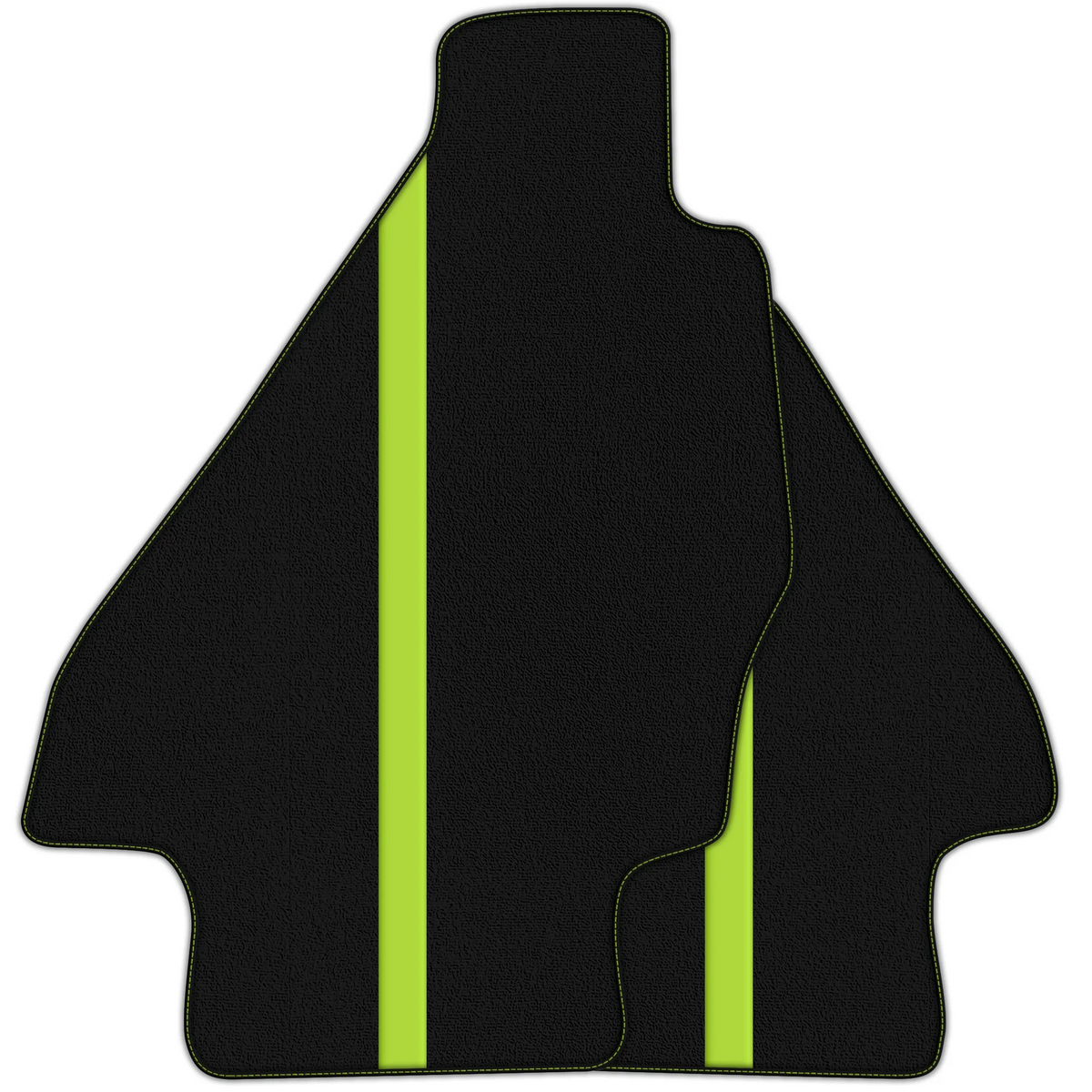 Black Floor Mats with Leather Line for Ferrari Dino GT4 (1973-1979) - Various Colors