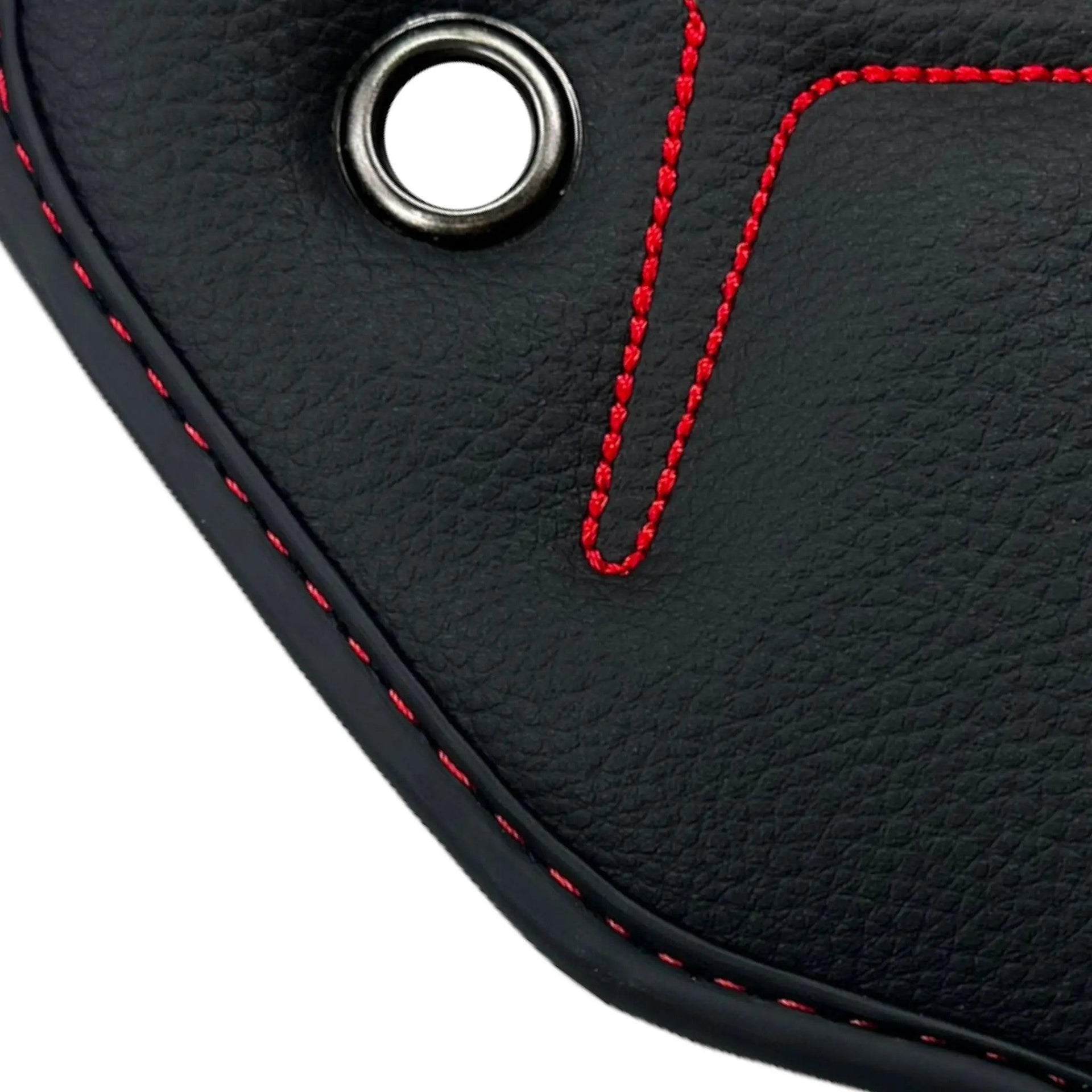 Black Leather Floor Mats for Lamborghini Aventador SVJ 63 Edition - AutoWin