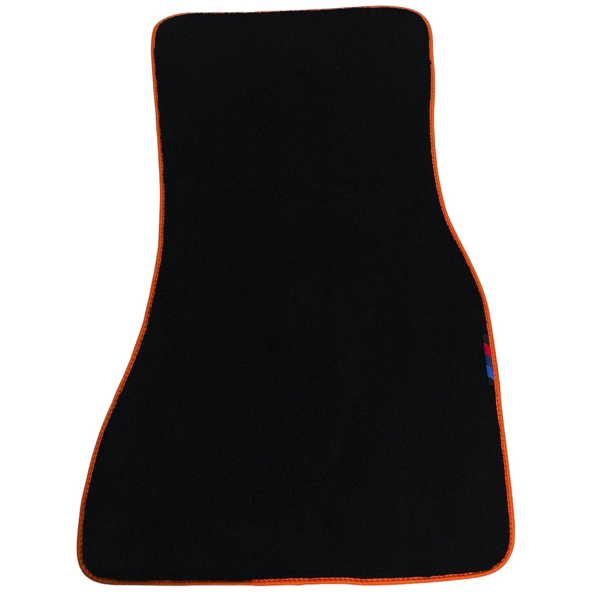 Black Mats For BMW M5 G90 (2023-2026) Sedan | Orange Trim - AutoWin