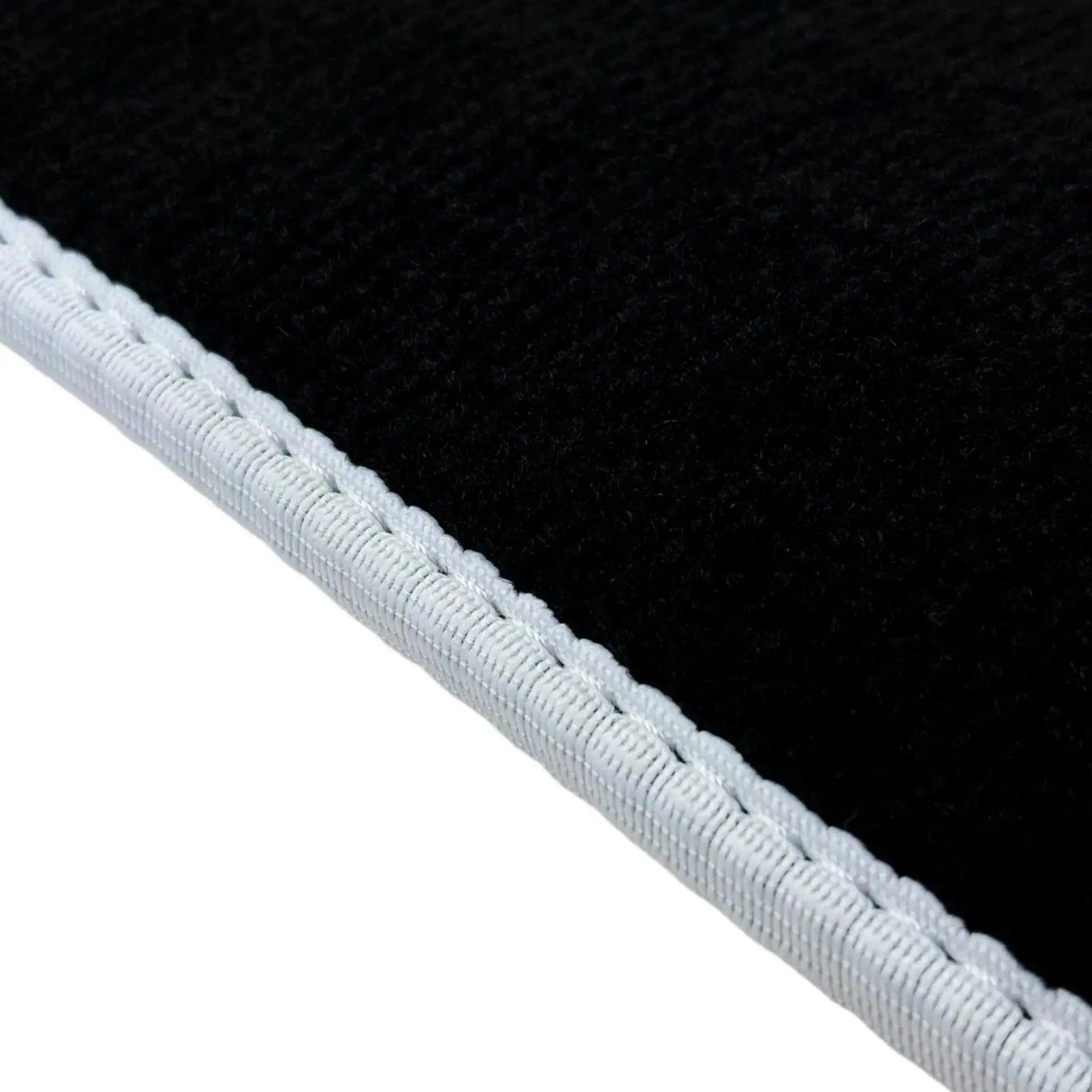 Black Mats For BMW 6 Series F13 2-door Coupe | White Trim - AutoWin