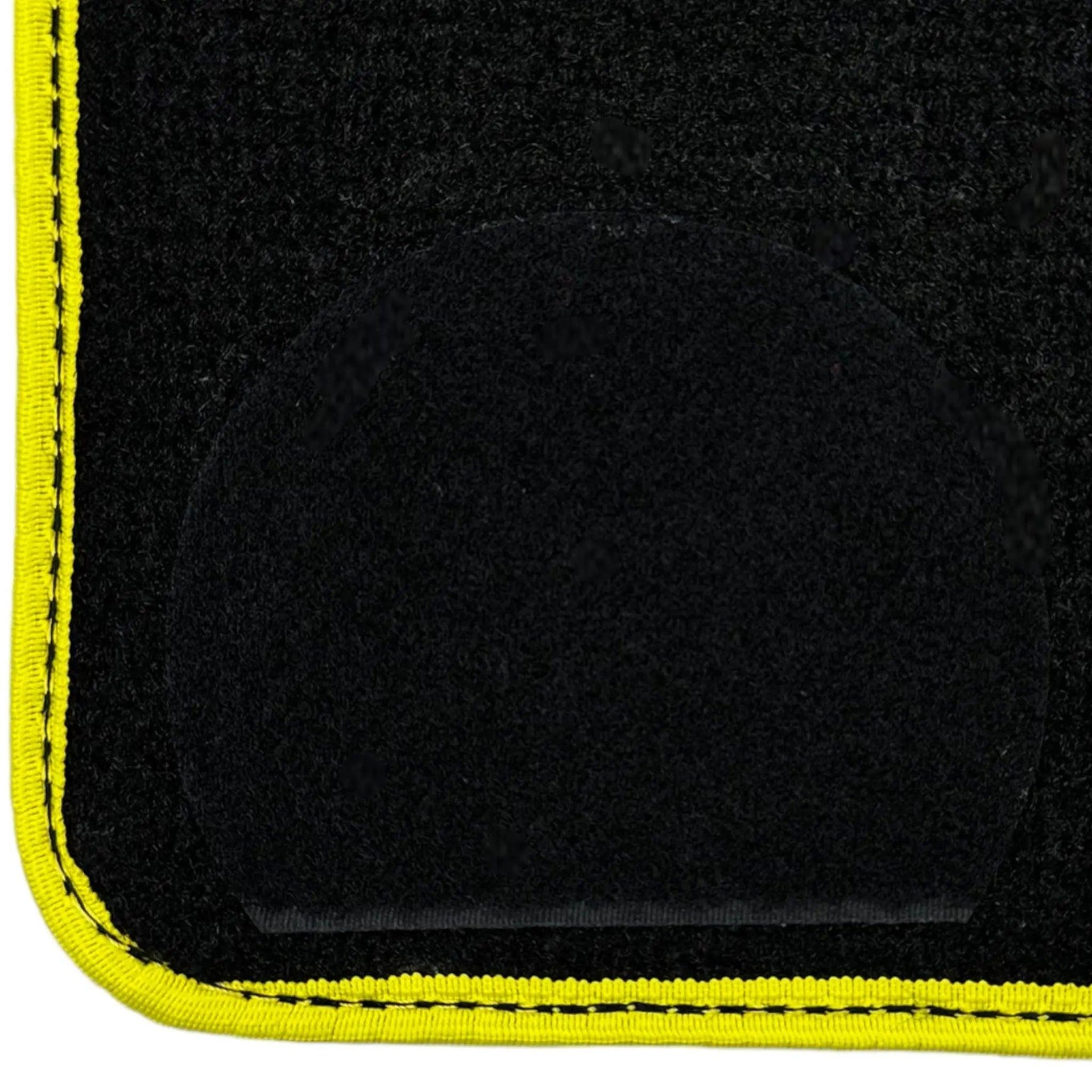 Black Mats For BMW M8 F93 4-door Gran Coupe | Yellow Trim - AutoWin