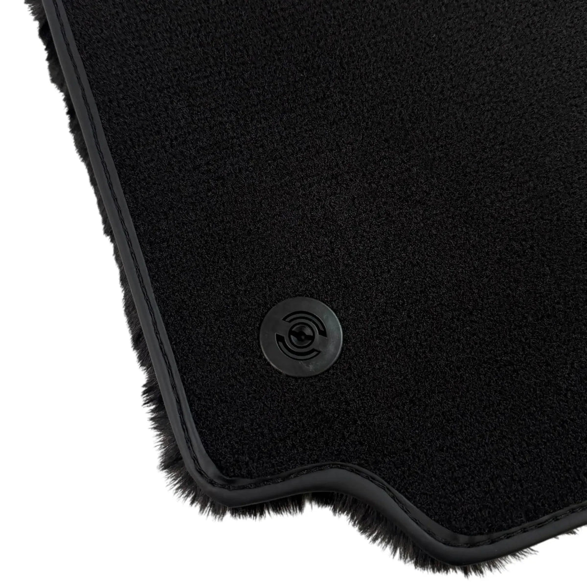 Black Sheepskin Floor Mats for Ferrari 458 Spider (2012-2015)