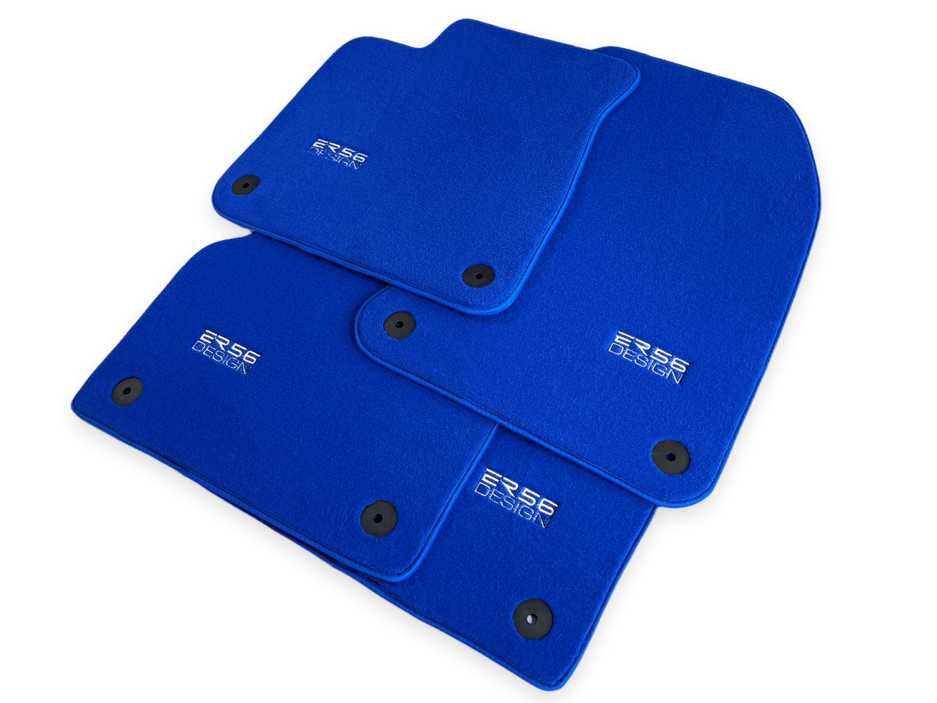 Blue Floor Mats for Audi A4 - B8 Avant (2008-2015) | ER56 Design - AutoWin
