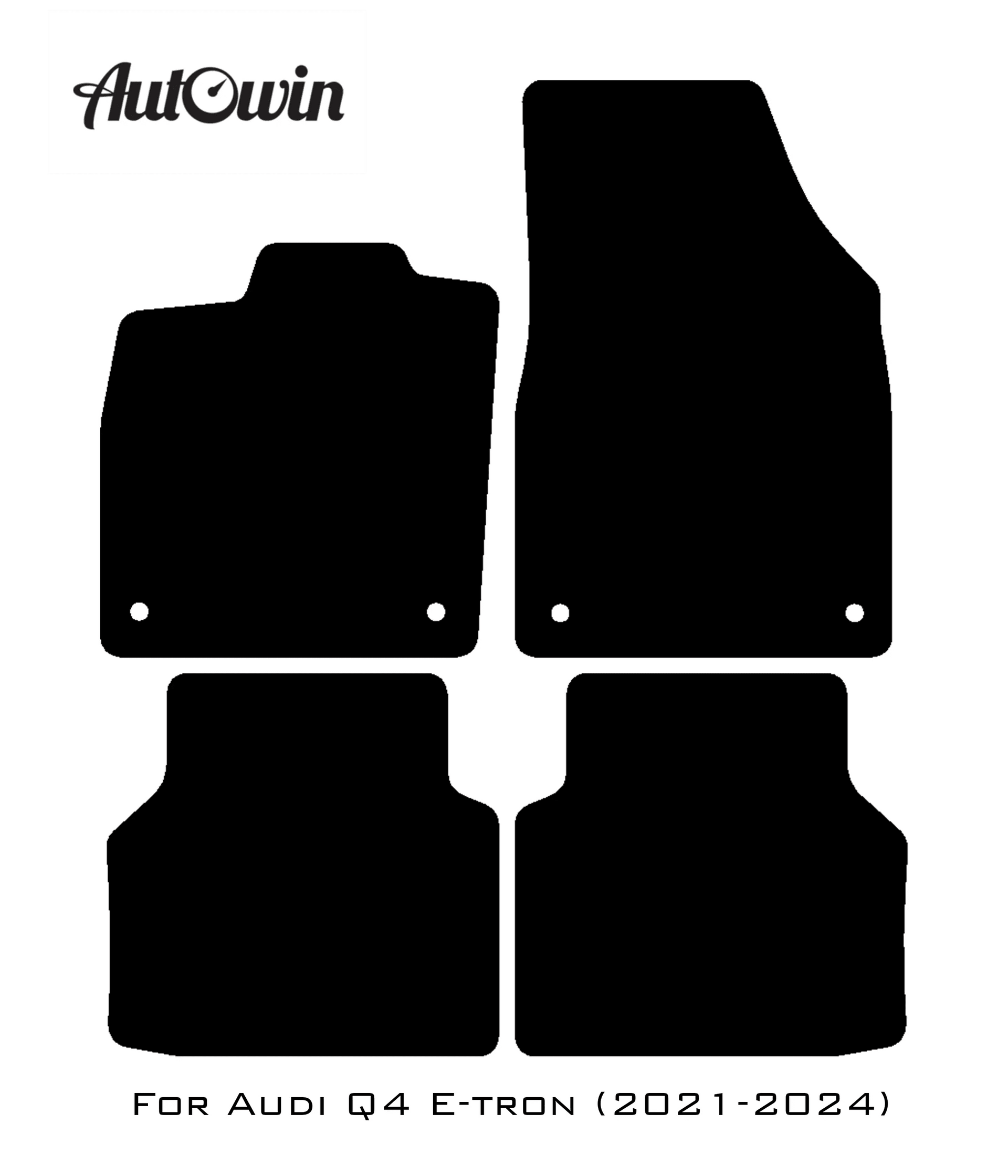 Blue Floor Mats for Audi Q4 E-tron (2021-2024) | ER56 Design - AutoWin