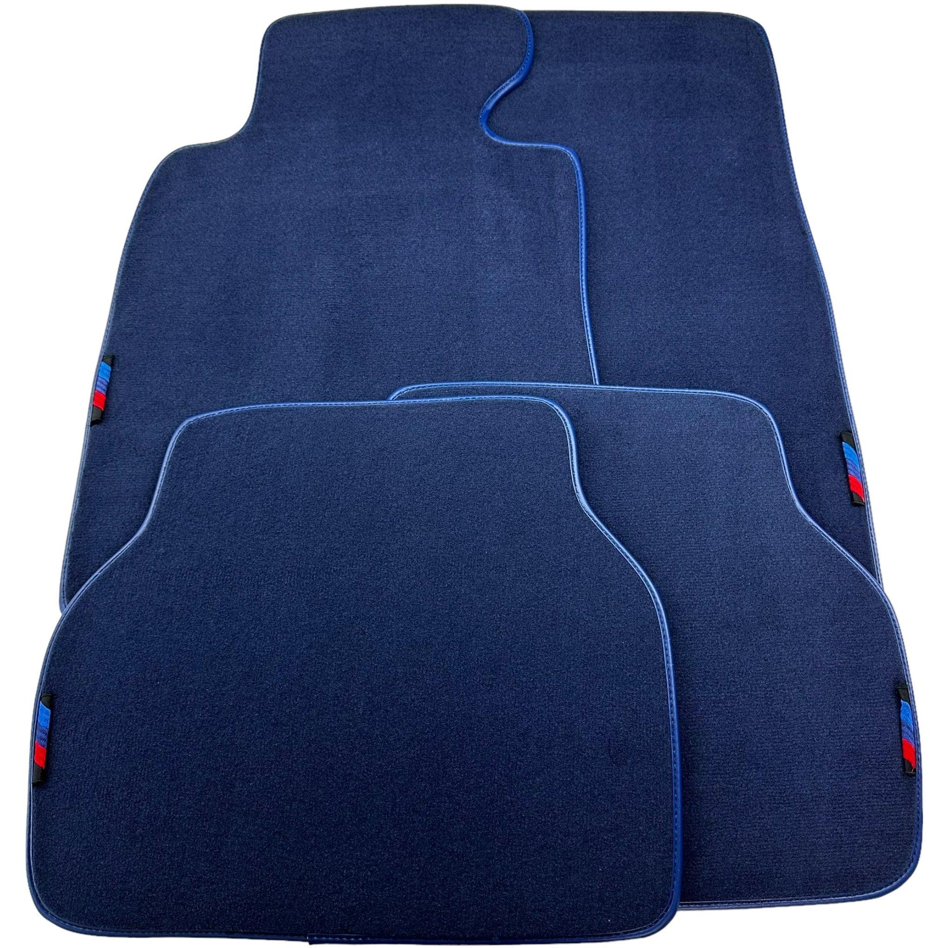 Blue Floor Mats For BMW 5 Series E39 Sedan (1996-2003) - AutoWin