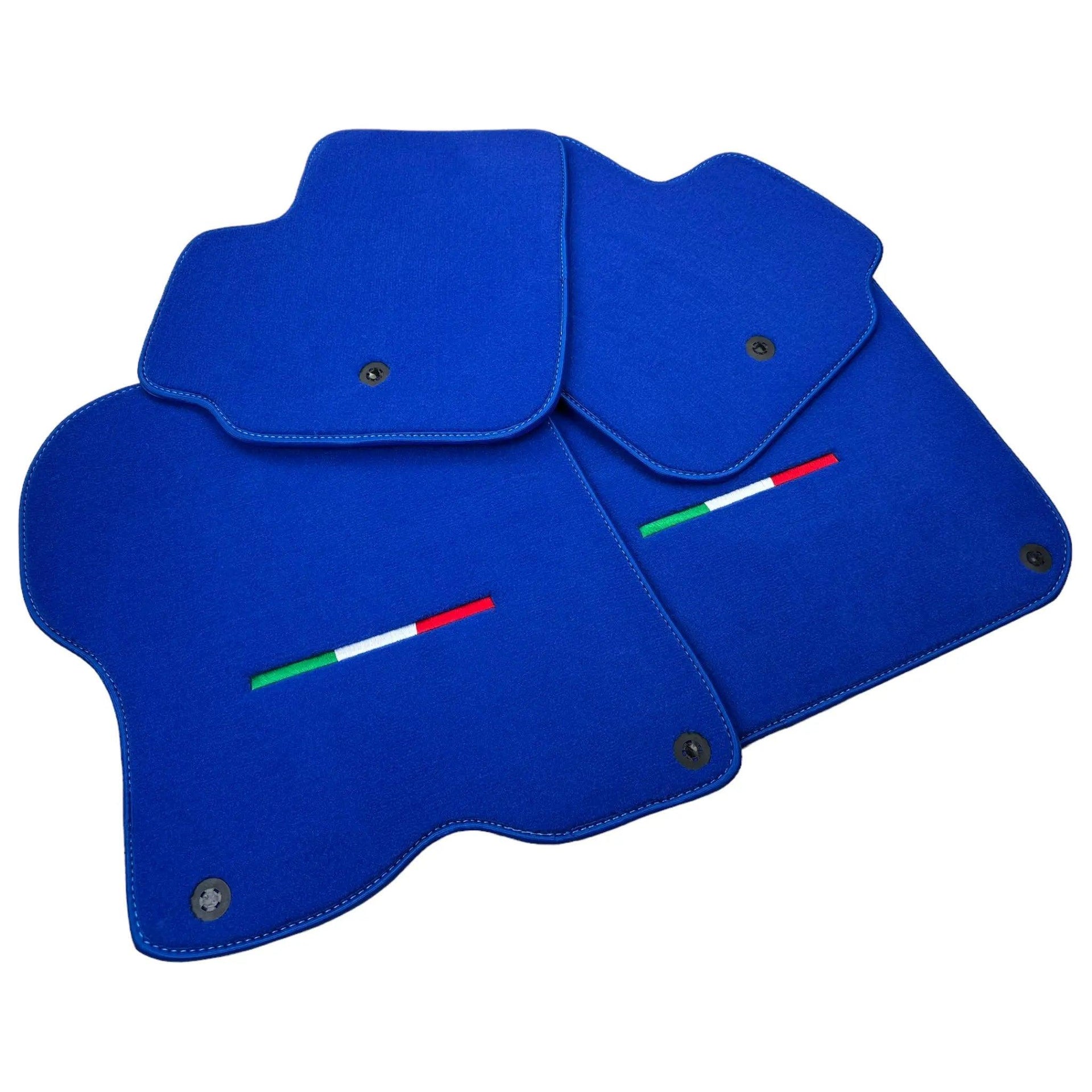 Blue Italian Edition Floor Mats for Ferrari GTC4 Lusso (2016-2023)