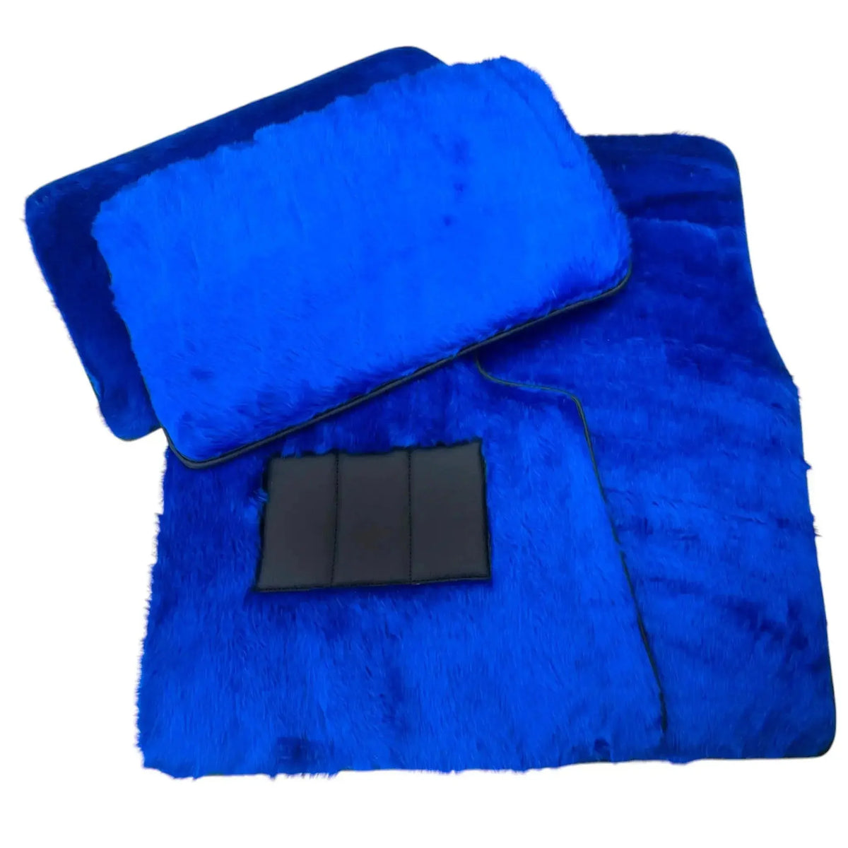 Blue Sheepskin Floor Mats for Rolls-Royce Ghost Series I (2010-2020) - AutoWin