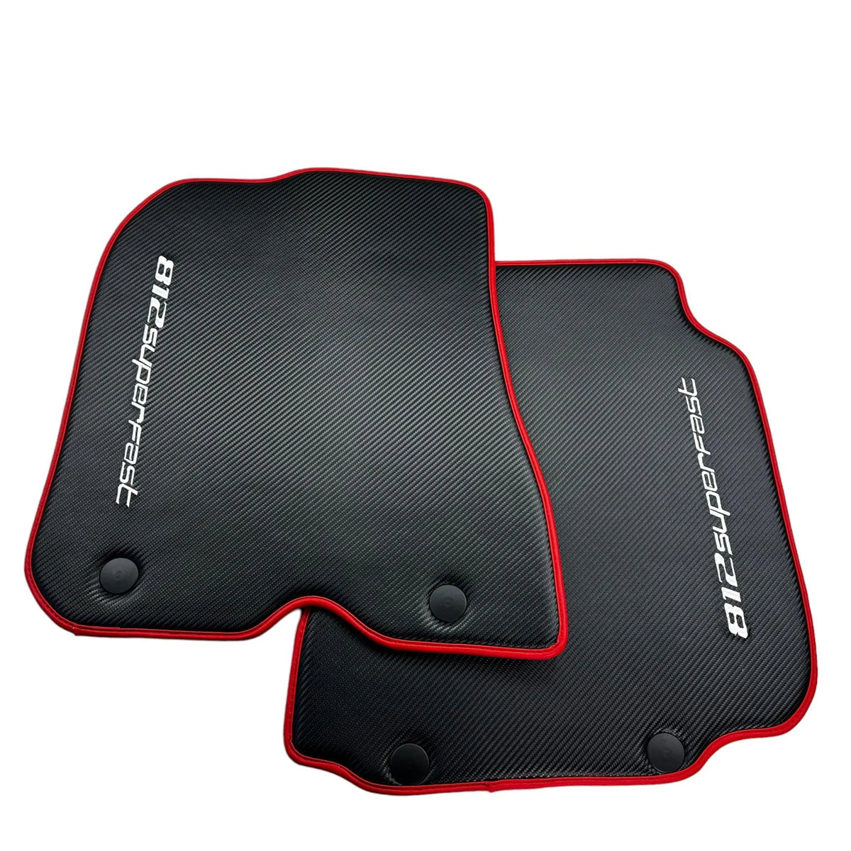Carbon Fiber Leather Floor Mats For Ferrari 812 Superfast - AutoWin