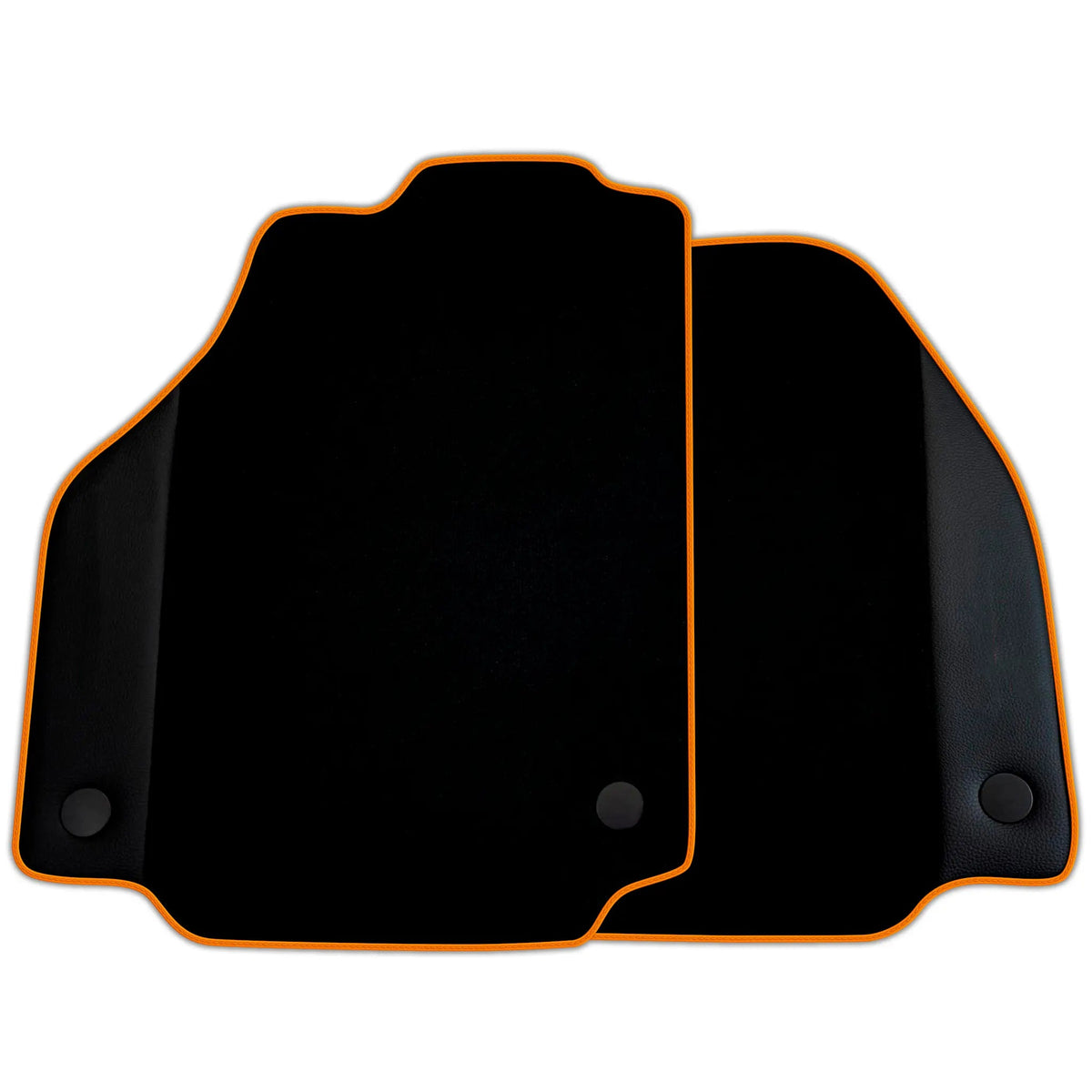 Custom Black Floor Mats for Ferrari 488 Pista Spider 2019-2021 with Leather | Various Trim Colors
