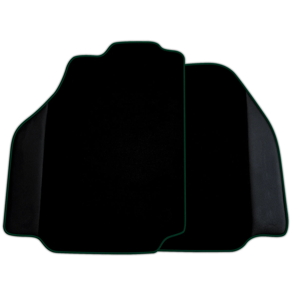Custom Black Floor Mats for Ferrari 488 Pista Spider 2019-2021 with Leather | Various Trim Colors