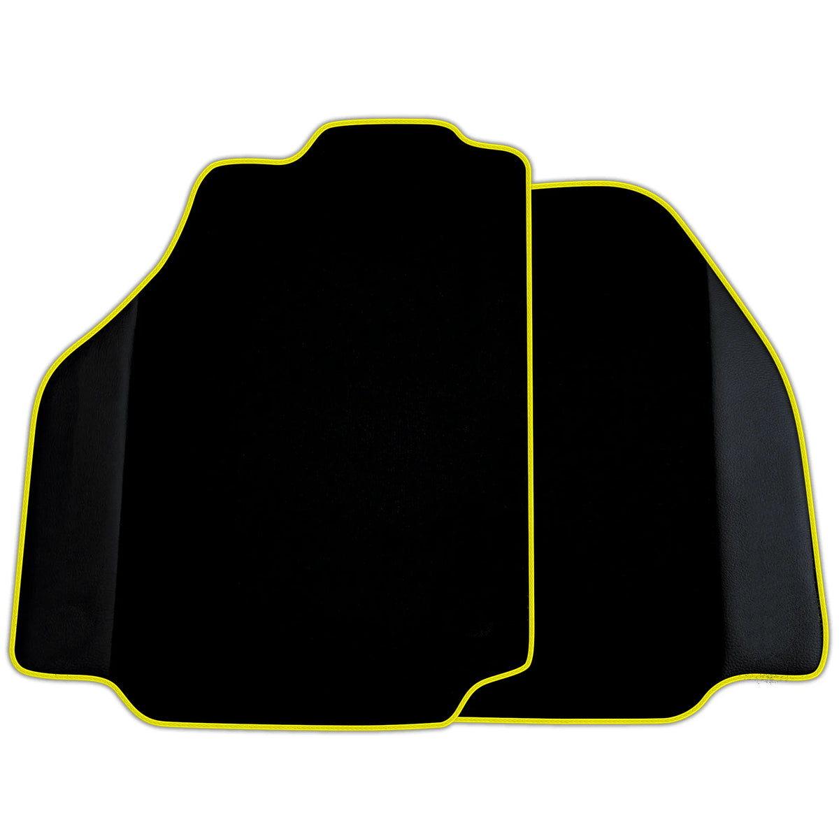 Custom Black Floor Mats for Ferrari 488 Pista Spider 2019-2021 with Leather | Various Trim Colors