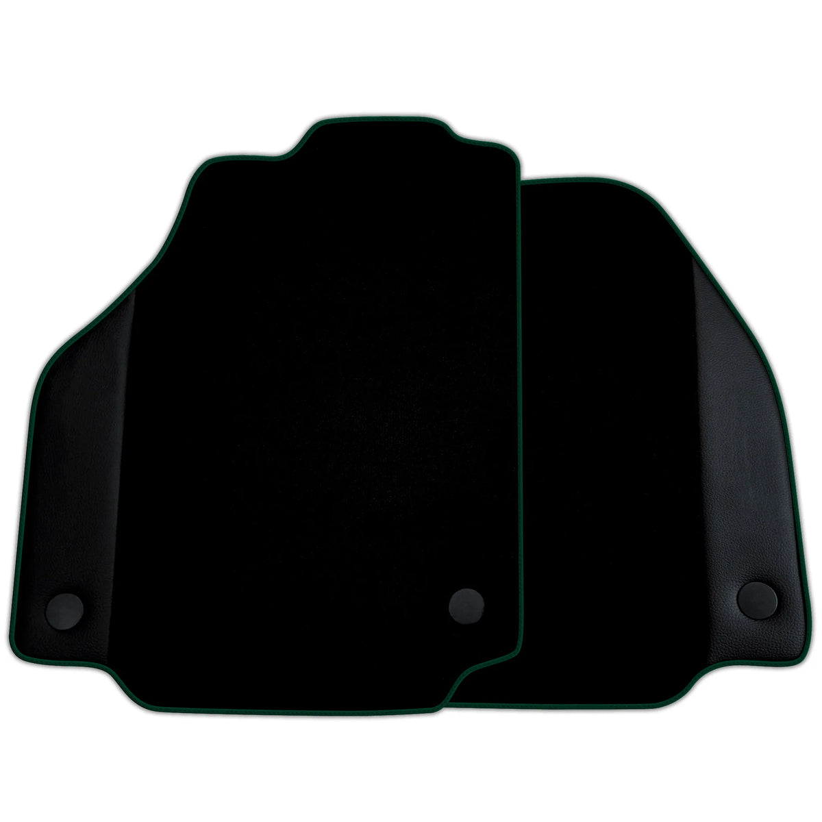 Custom Black Floor Mats for Ferrari F8 Spider (2019-2023) with Leather