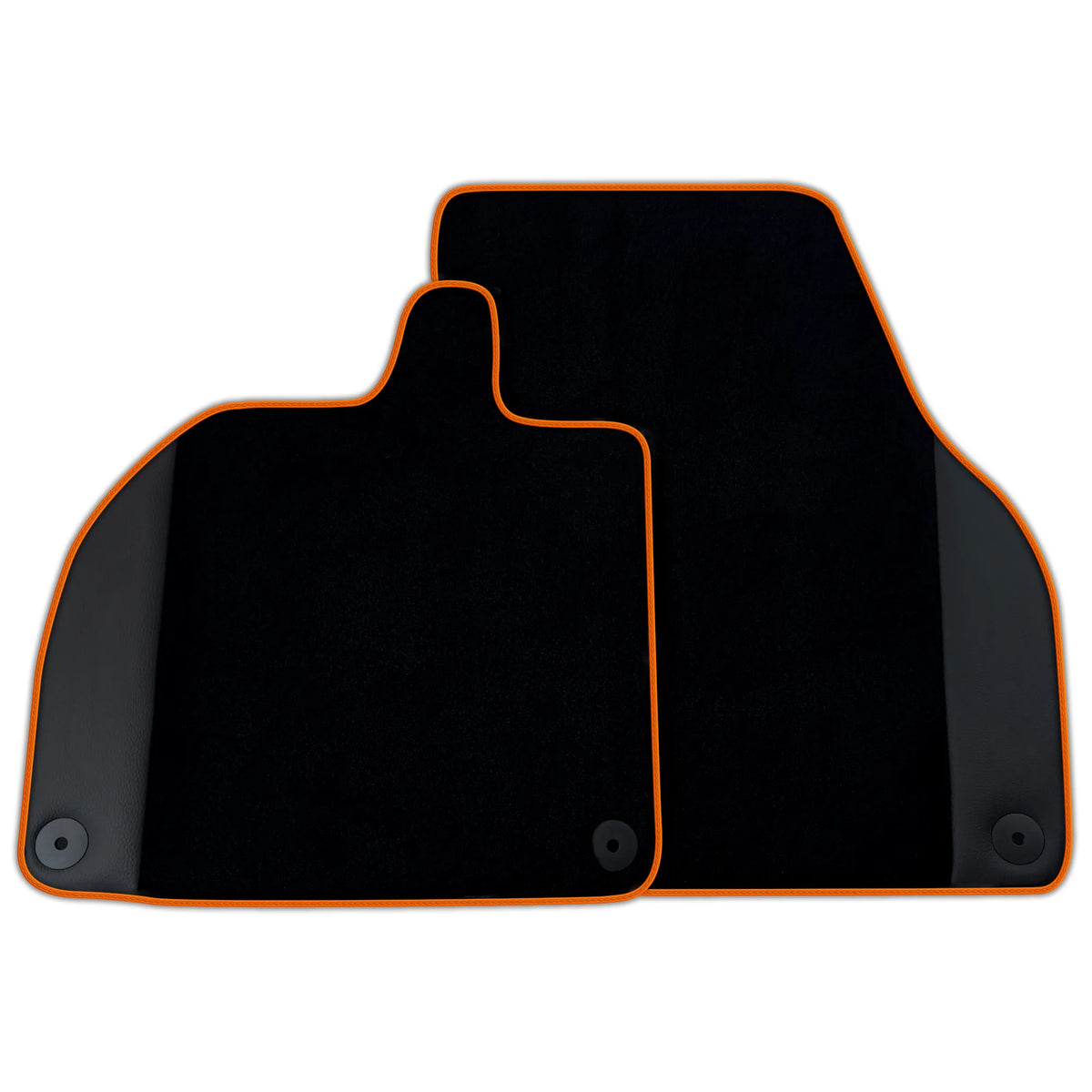 Customizable Black Floor Mats with Leather for Lamborghini Revuelto (2024-2027)