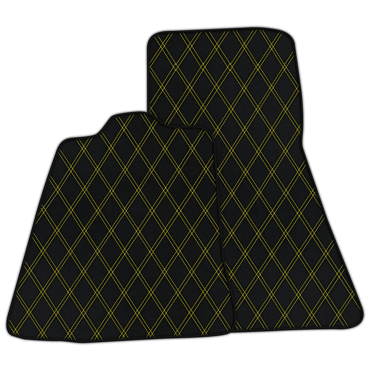 Customizable Leather Floor Mats with Double Diamond Pattern for McLaren 720S (2017-2021)