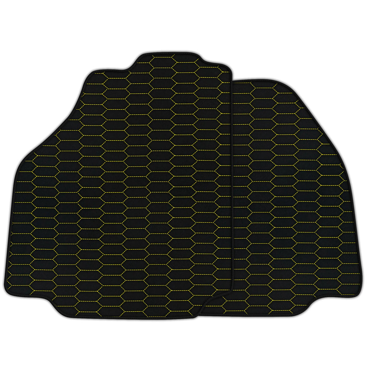 Customizable Leather Floor Mats with Raptor Hex Pattern for Ferrari F8 (2019-2023)