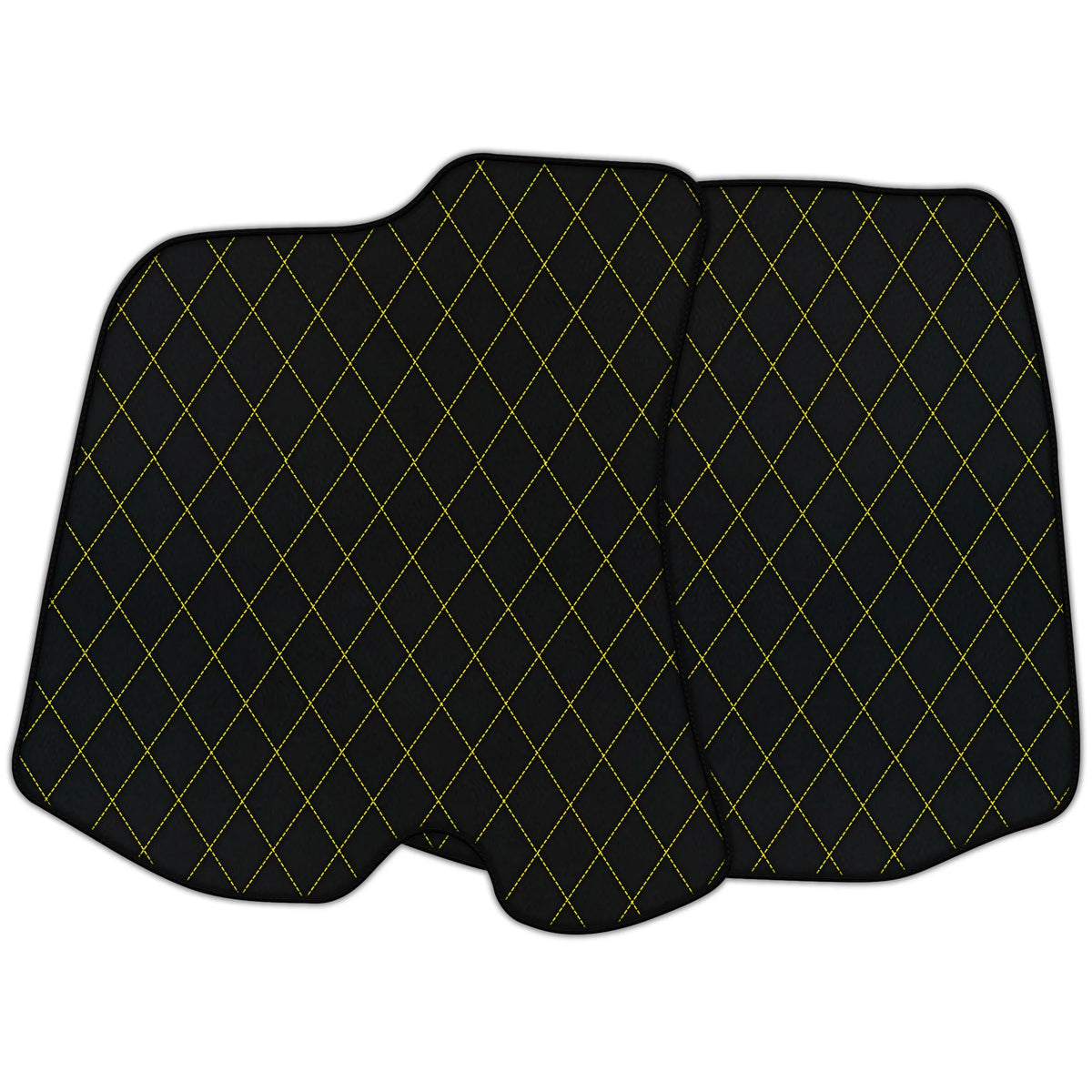 Customizable Leather Floor Mats with Single Diamond Pattern for Ferrari Portofino (2018–2023)