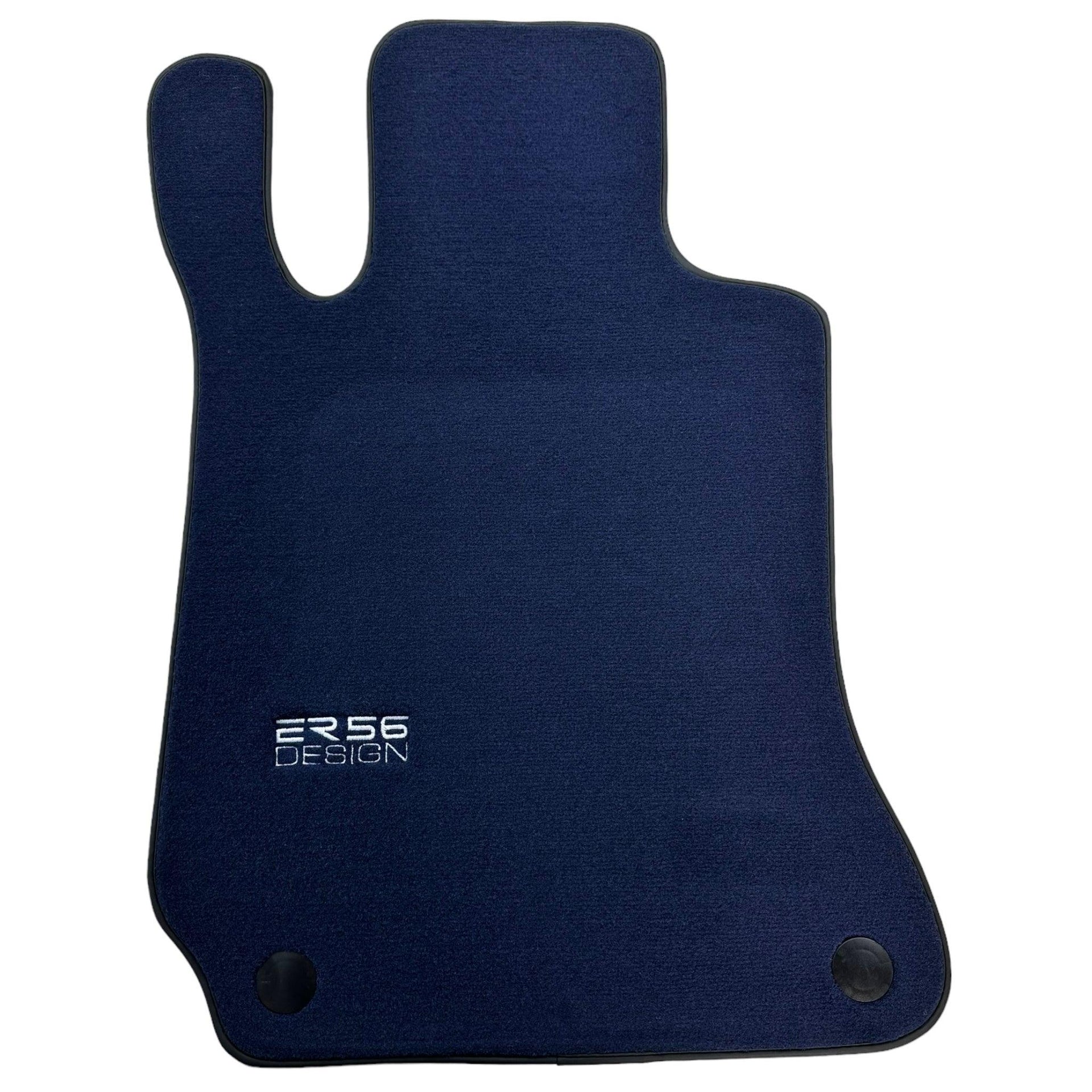 Dark Blue Floor Mats For Mercedes-Benz C-Class W204 (2007-2014) - AutoWin