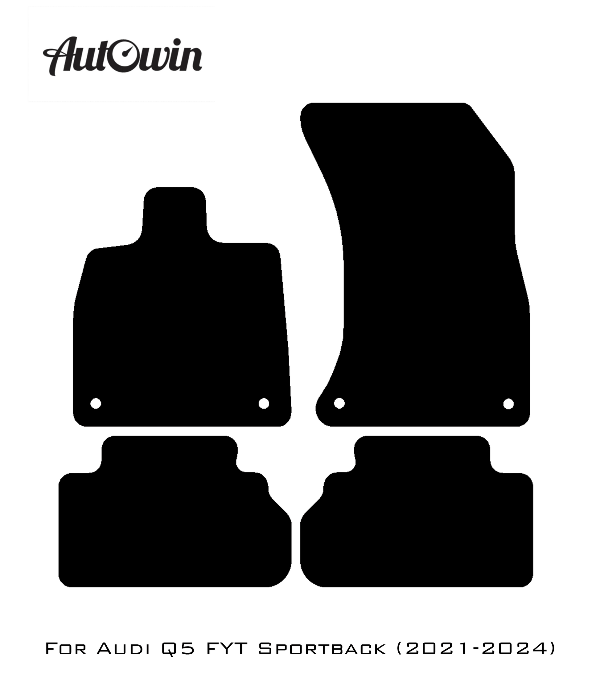 Floor Mats for Audi Q5 FYT Sportback (2021-2024) ER56 Design - AutoWin