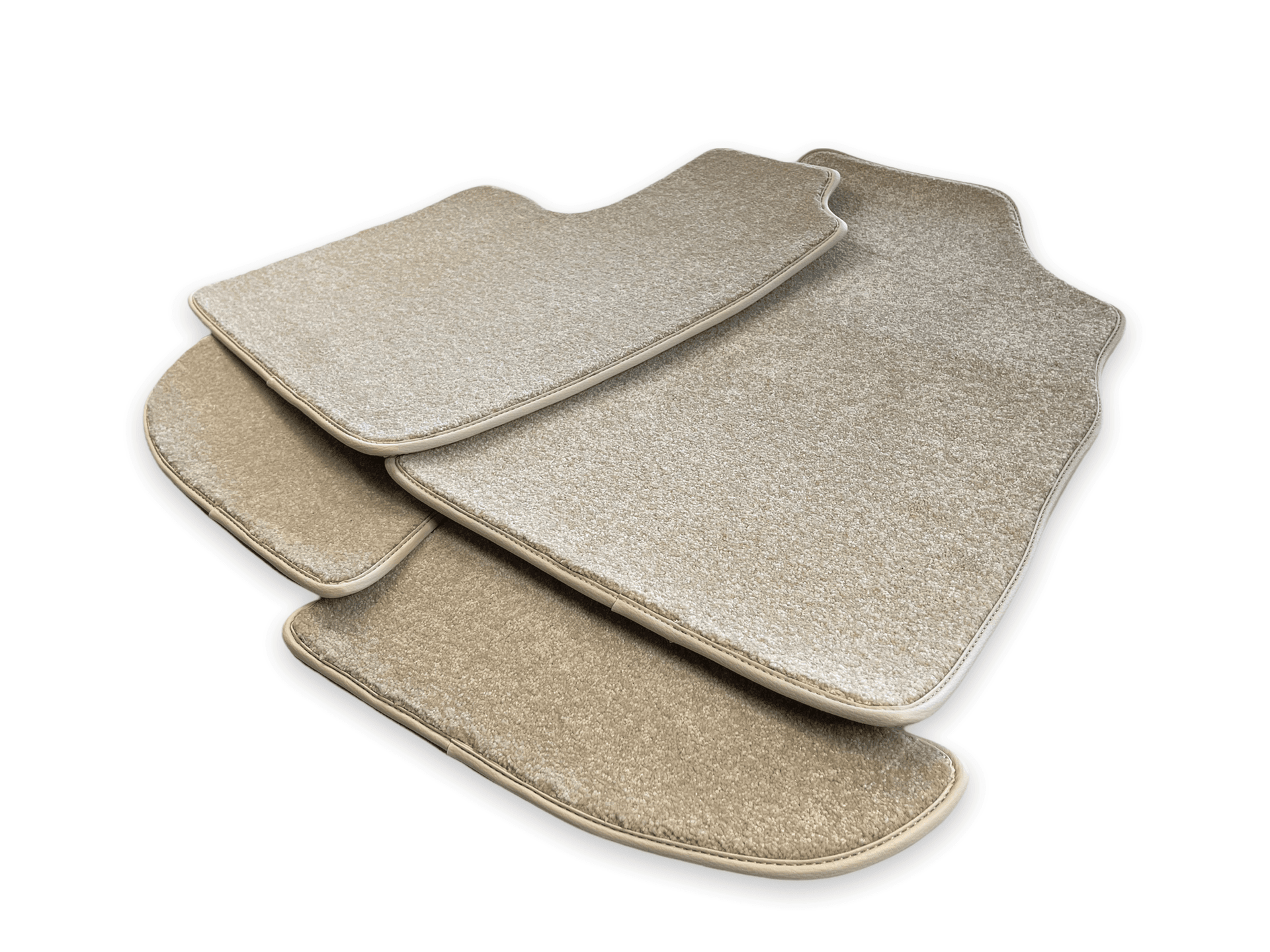 Floor Mats For Bentley Continental GTC (2011-2018) Beige Luxury Quality - AutoWin