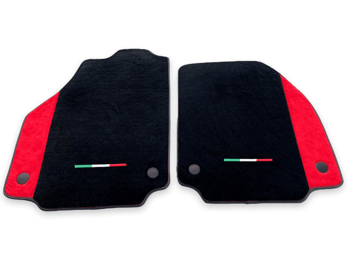 Floor Mats For Ferrari 458 Spider 2012-2015 Red Alcantara Leather