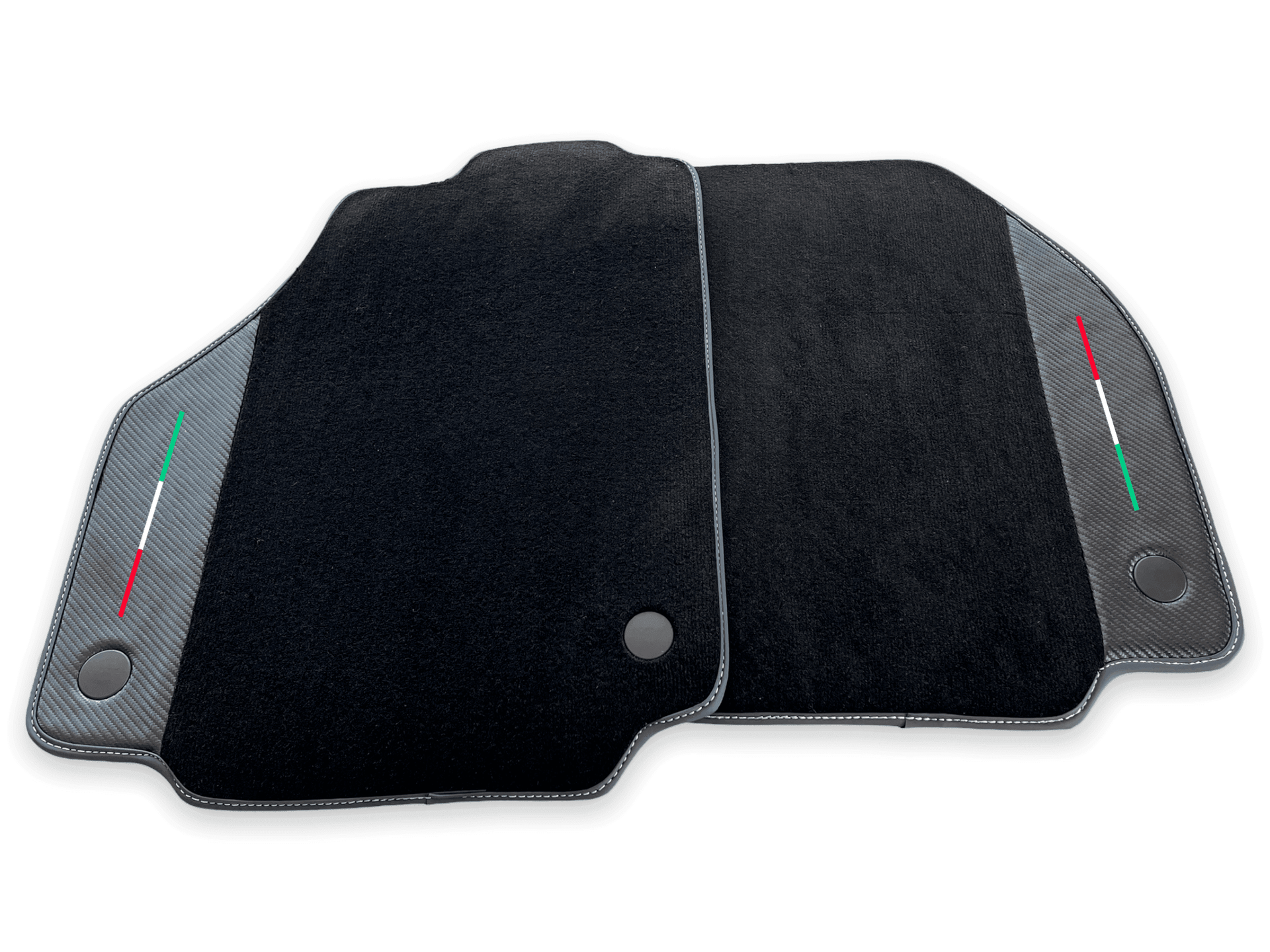Floor Mats For Ferrari F8 Tributo 2019-2022 With Carbon Leather - AutoWin